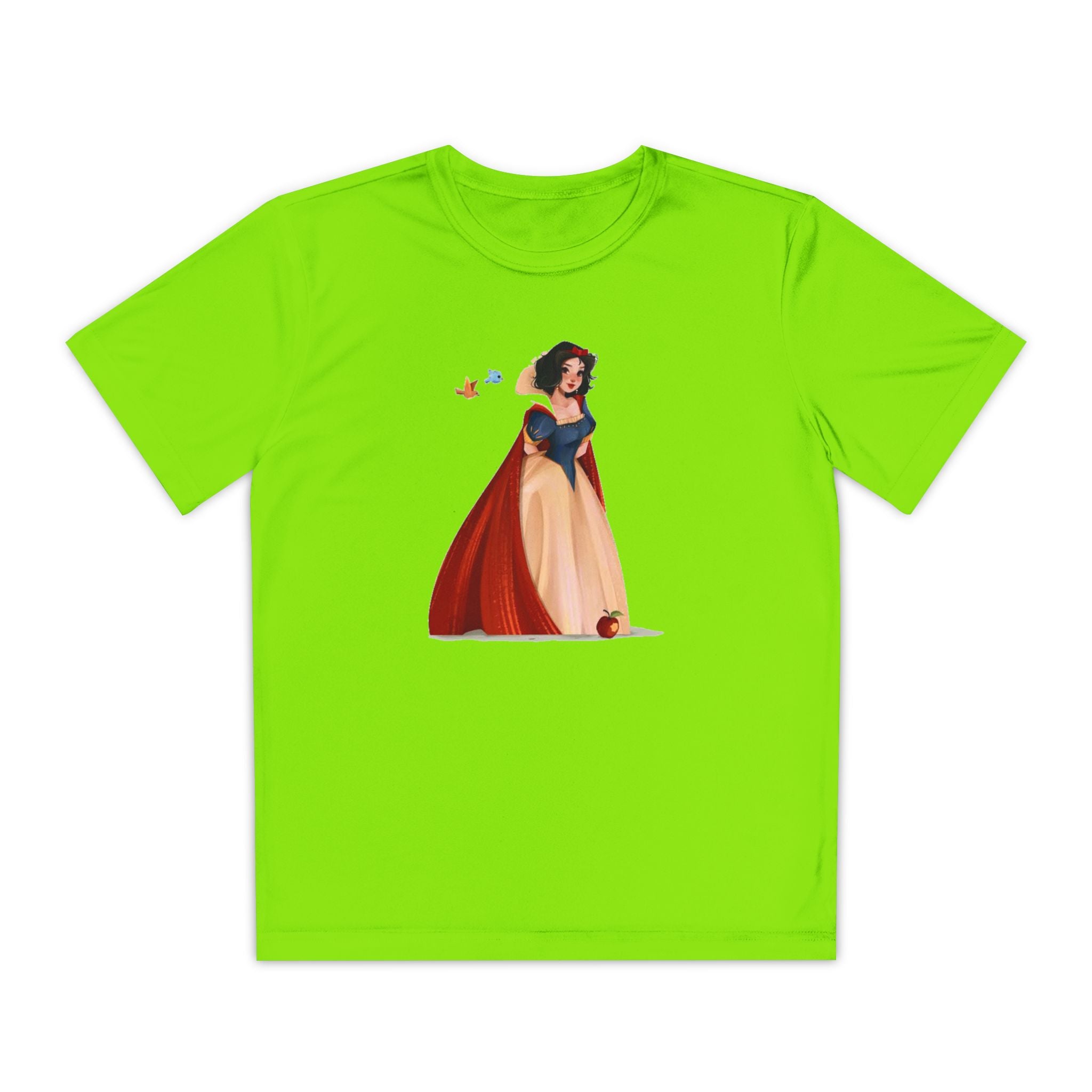 Snow White Youth T-Shirt Sports Graphic Tee, Cool Athletic Shirt for Kids, Perfect for Sports Events, Team Spirit