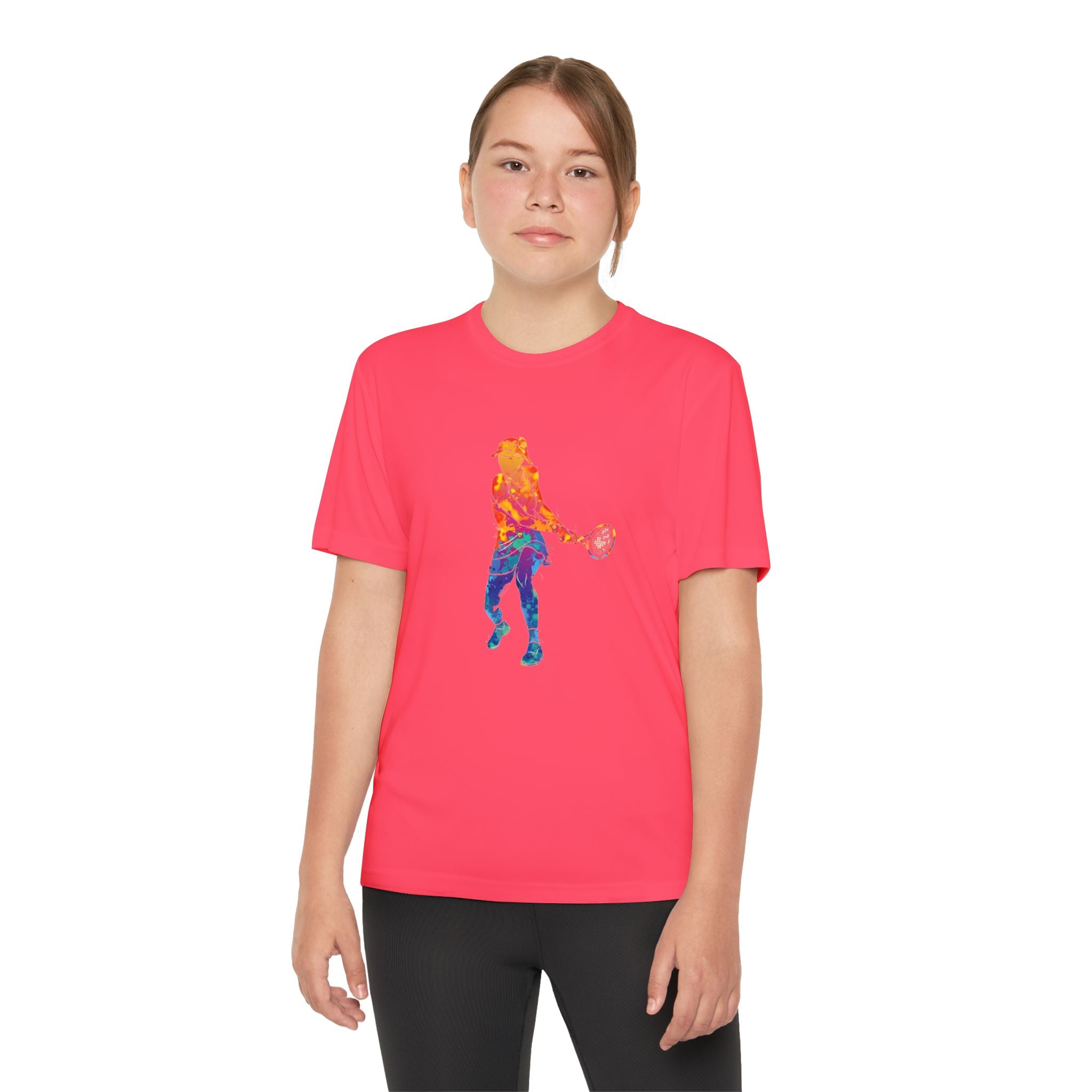 Tennis Youth Sports Graphic Tee, Cool Athletic Shirt for Kids, Perfect for Sports Events, Team Spirit, Birthday Gift, Summer Activities