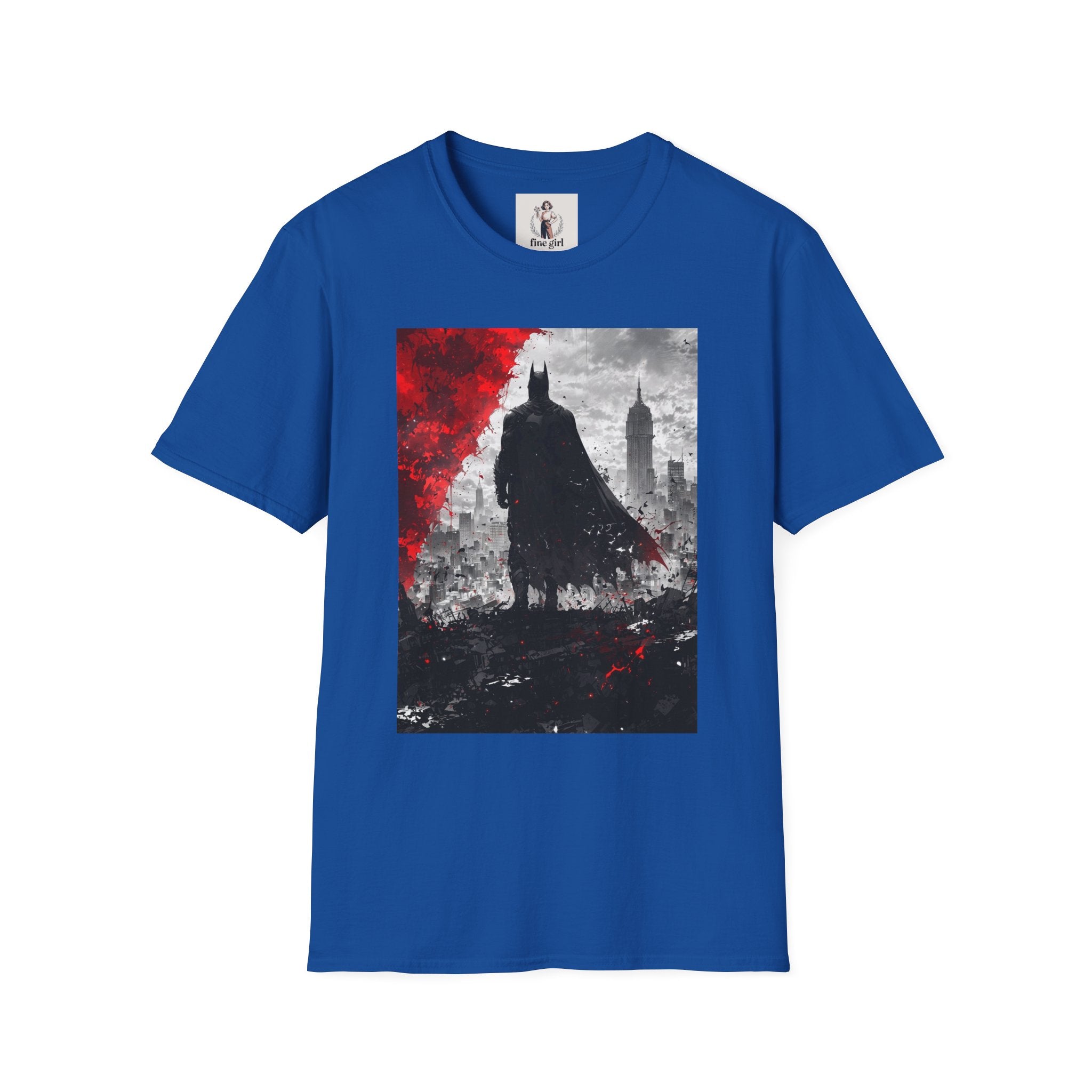 Batman Marvel Unisex Softstyle T-Shirt, Comic Book Tee, Geeky Clothing, Cosplay Costume Top