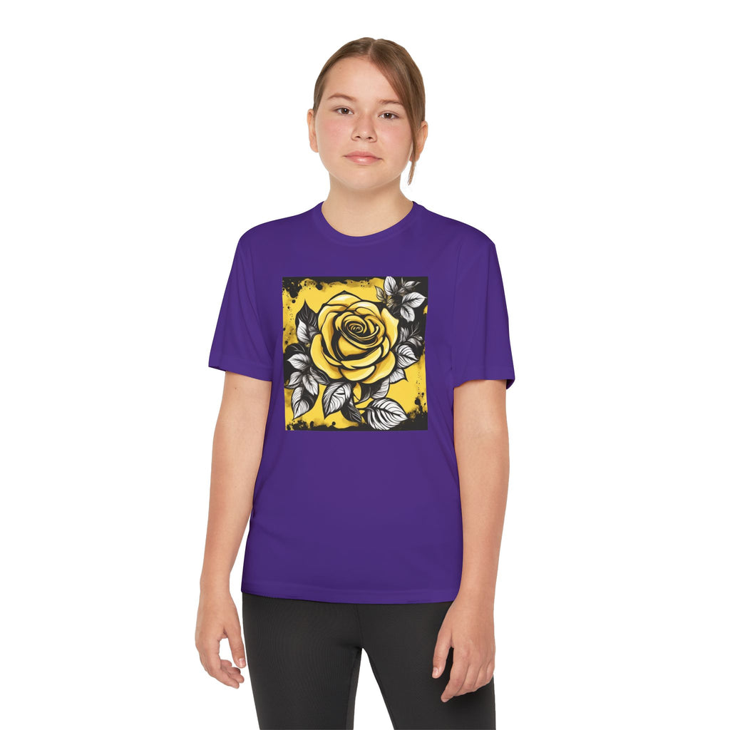 Flower Youth Tshirt, Girls Floral Tee, Kids Spring Shirt, Children's Botanical Top, Teen Blossom T-Shirt