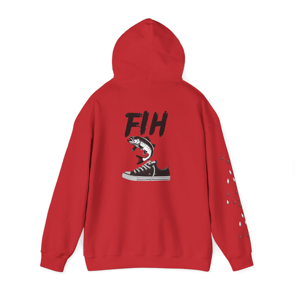 Fishing Patriotic Hoodie, American Flag Sweatshirt, Fisherman Gift, Outdoor Fishing Apparel, USA Pride Jumper