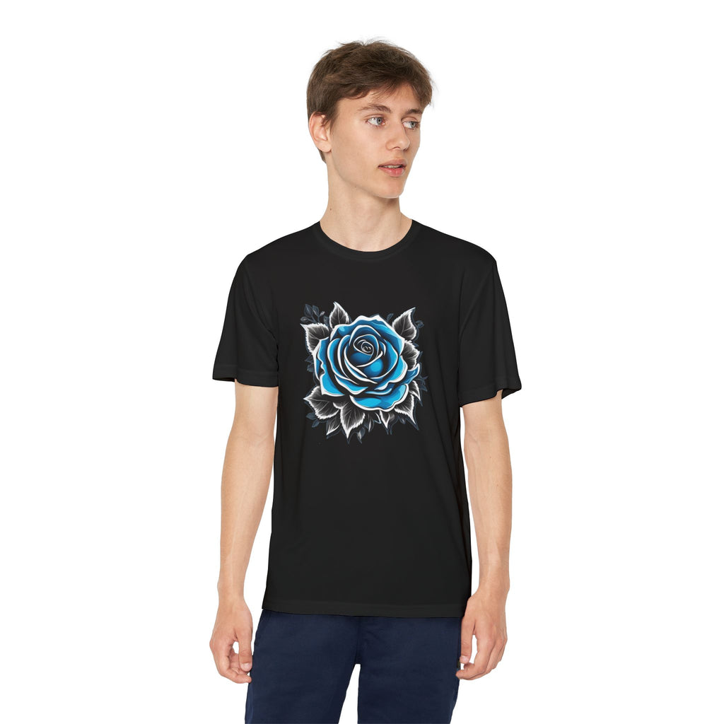 Flower Youth T-Shirt Sports Graphic Tee, Cool Athletic Shirt for Kids