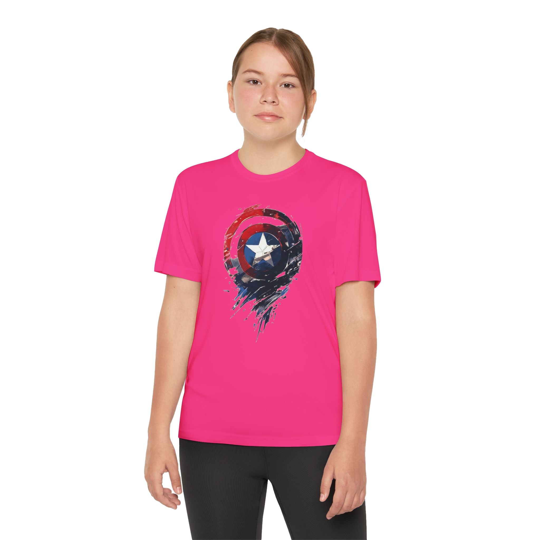 Advengers Youth T-Shirt Sports Graphic Tee, Cool Athletic Shirt for Kids
