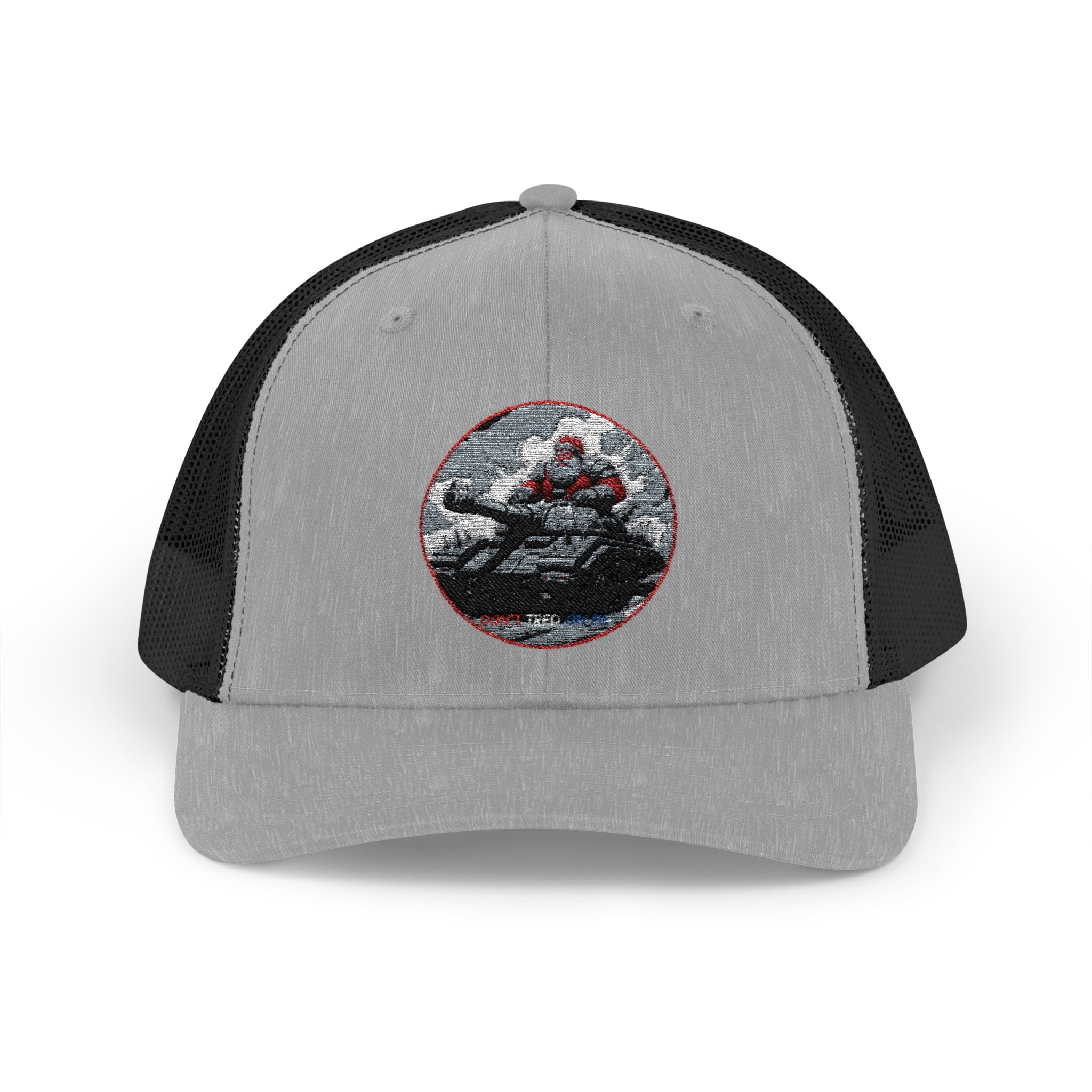 Santa Claus On A Tank Christmas Patriotic, Trucker Cap, Patriotic hat, Truckers Hat, Patriotic Accessories