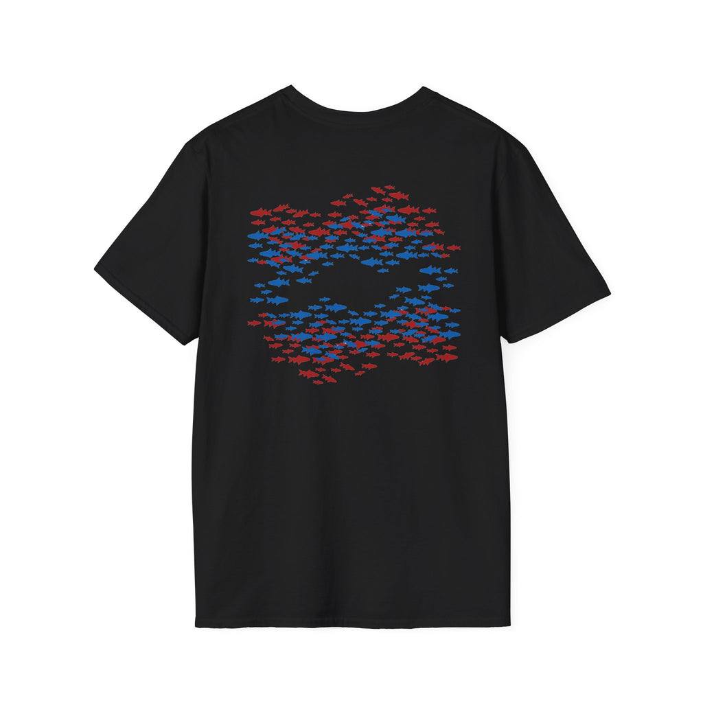 Patriotic Fishing Tshirt, American Flag Tee, 4th of July Shirt, USA Independence Day Top, Patriotic Graphic Tee, Unisex Patriotic