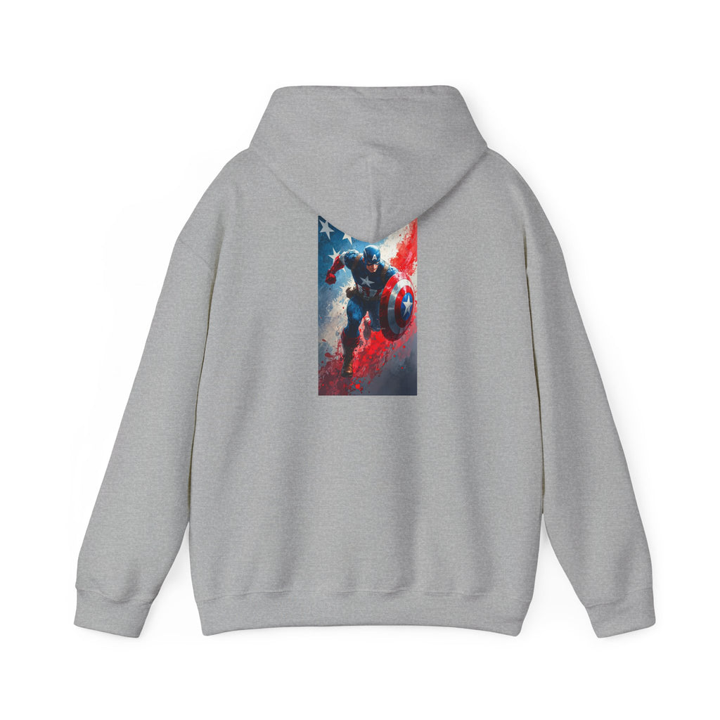 Hooded Sweatshirt - Captain America Design
