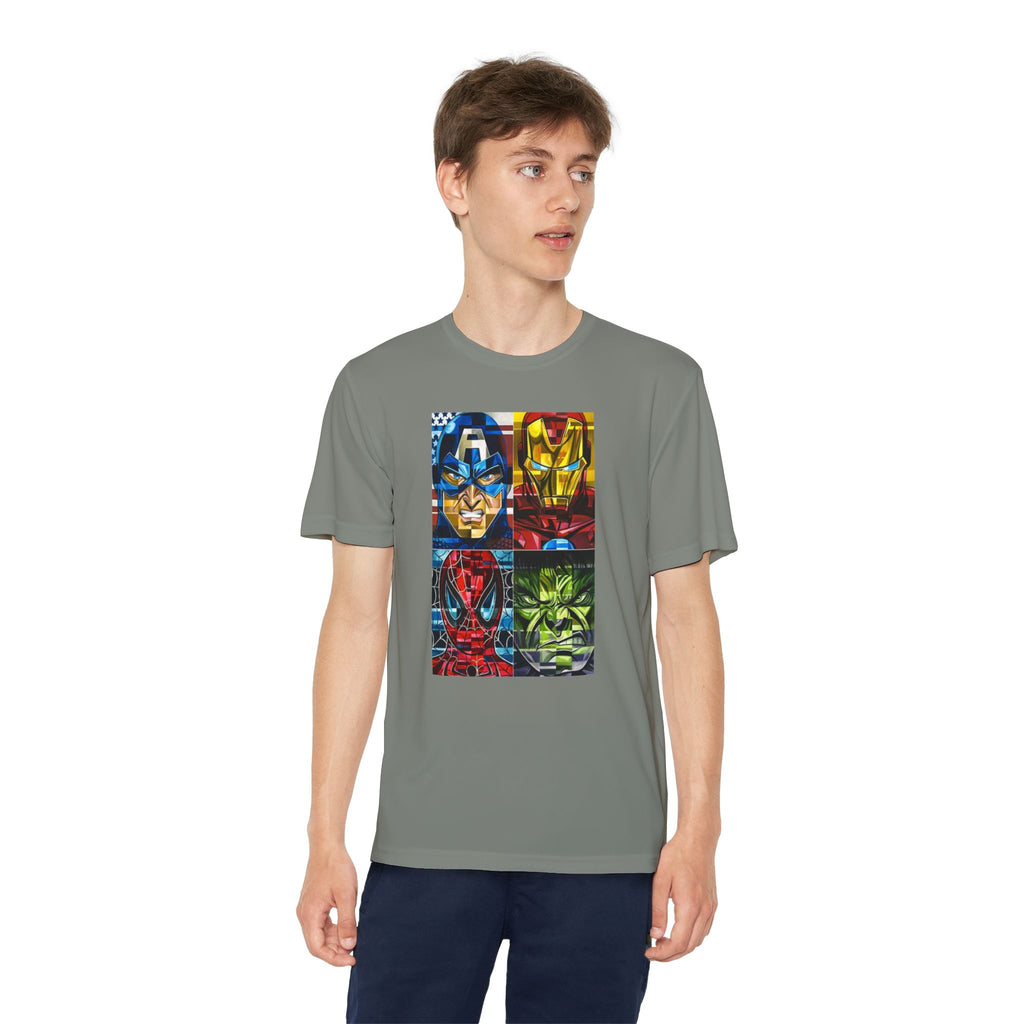 Advengers Youth T-Shirt Sports Graphic Tee, Cool Athletic Shirt for Kids, Perfect for Sports Events, Team Spirit
