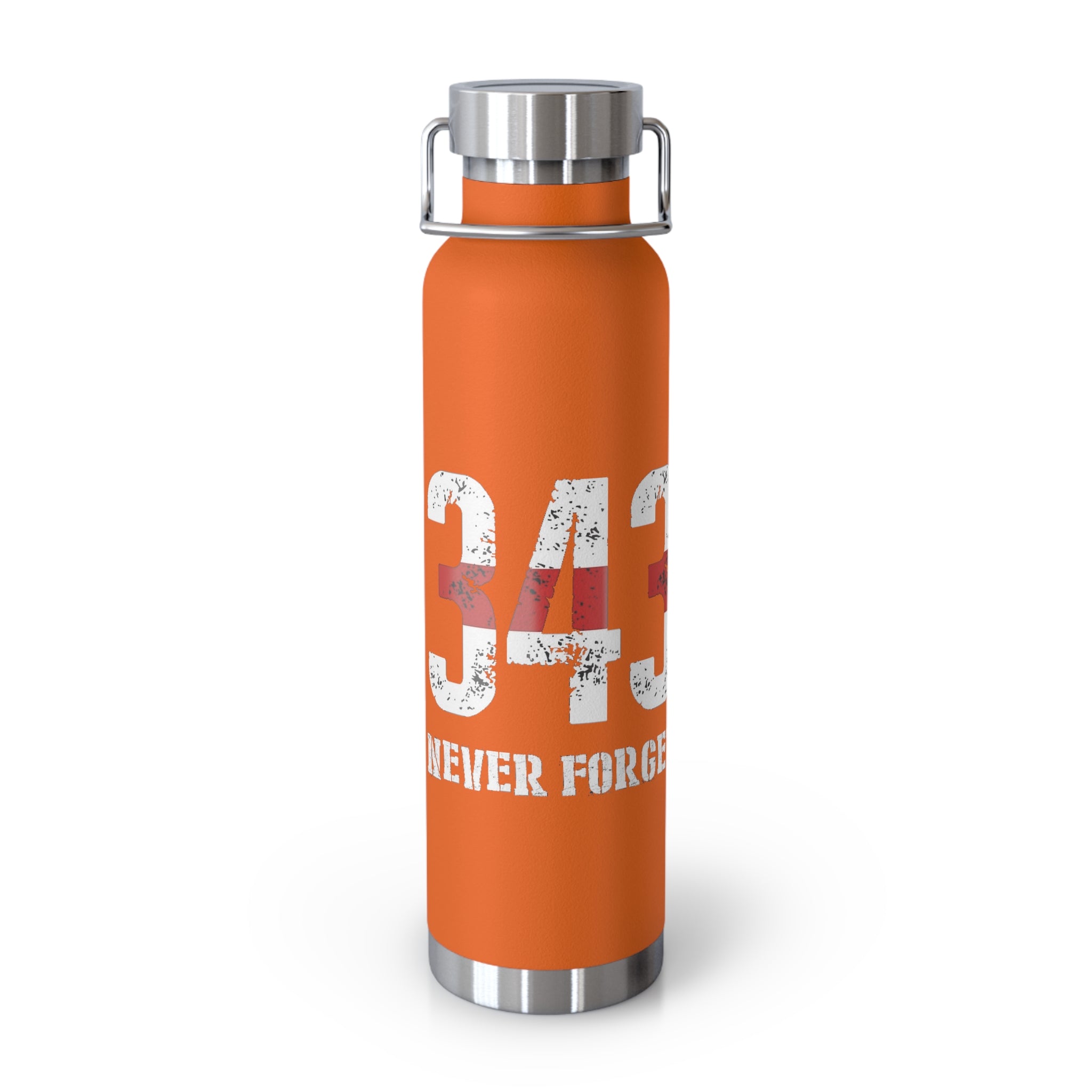 343 Firefighter Patriotic Copper Insulated Water Bottle