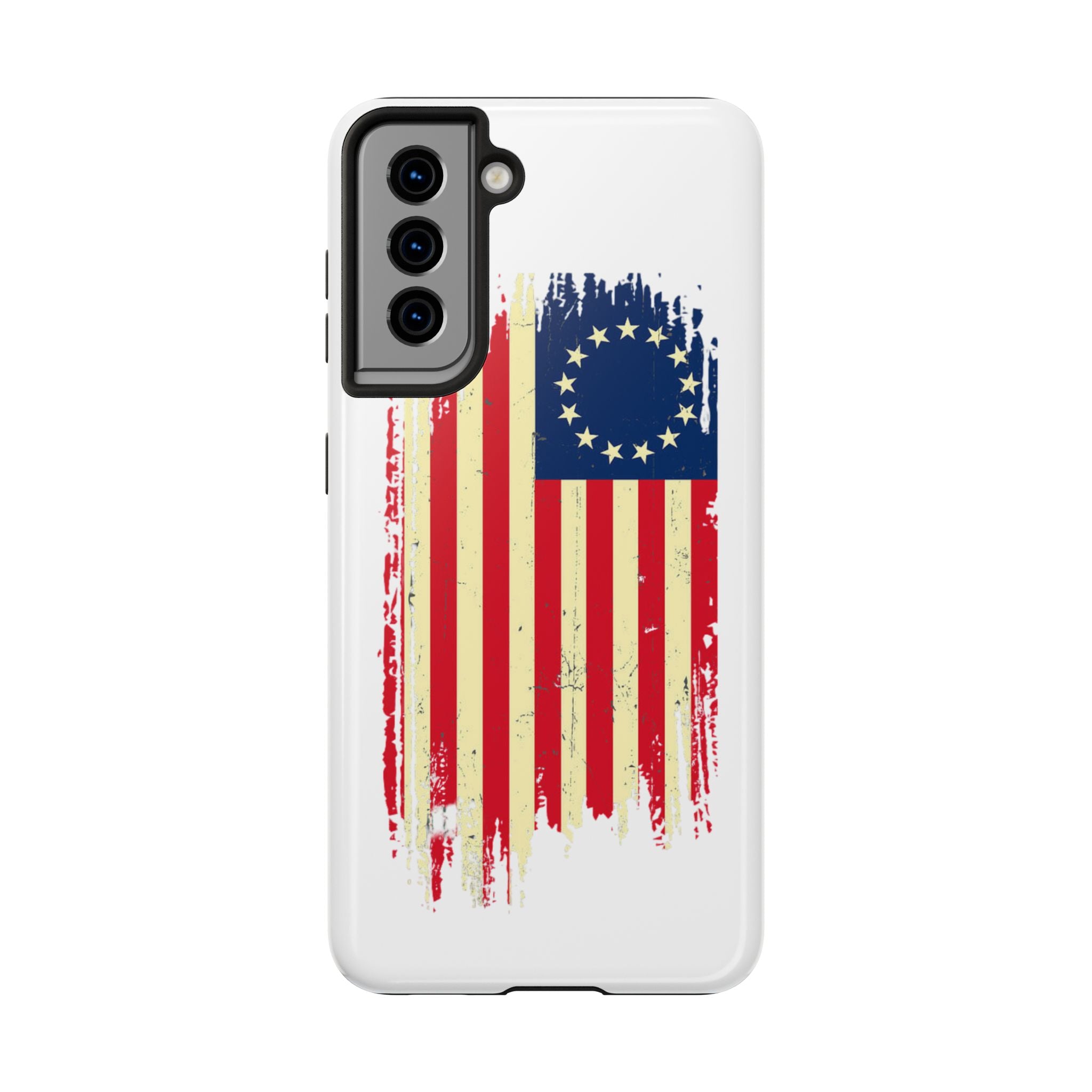 Patriotic Phone Cases with Vintage Flag Design, Tough Case for Independence Day, Memorial Day, 4th of July, Gift for Veterans, USA Pride