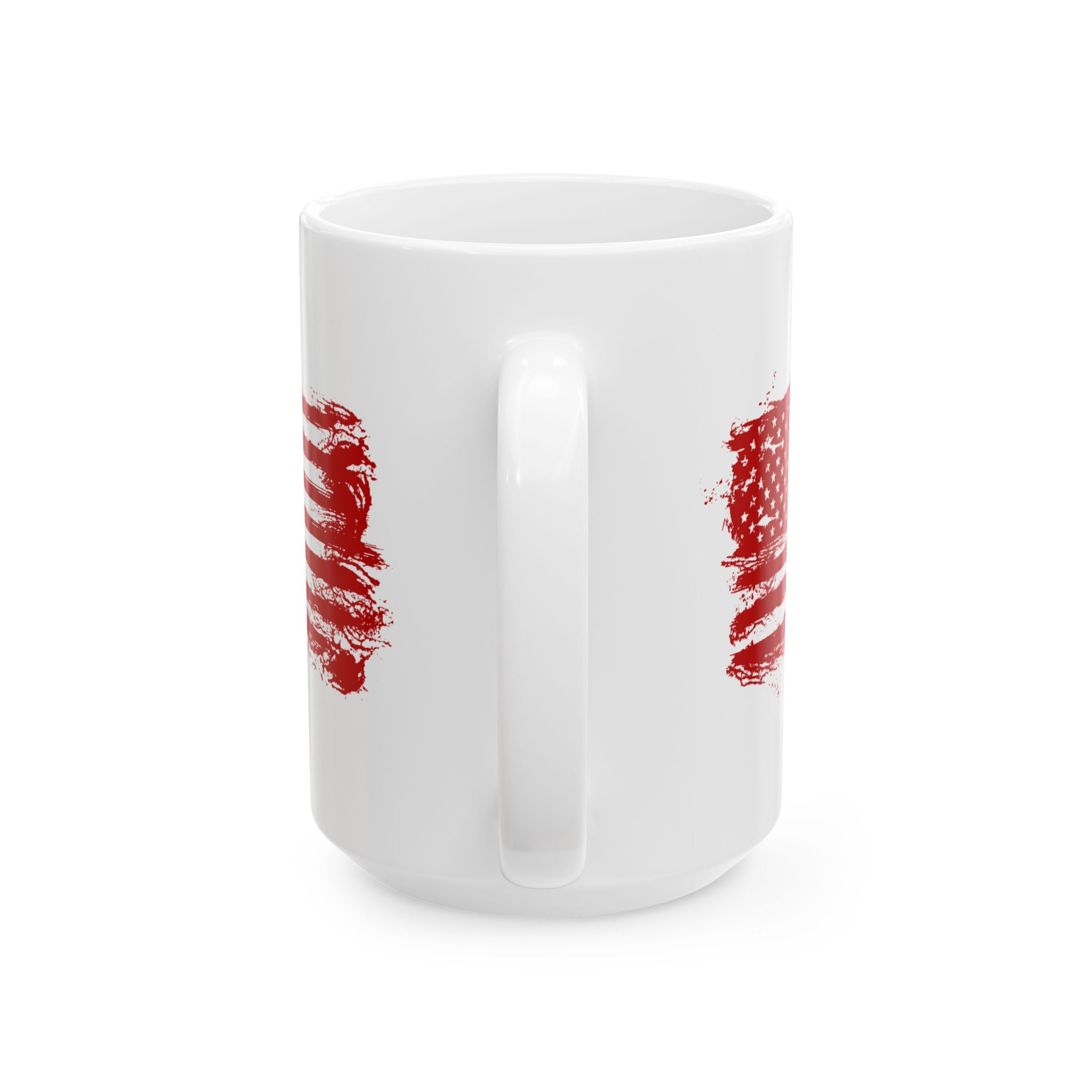 USA Red Flag Patriotic Mug