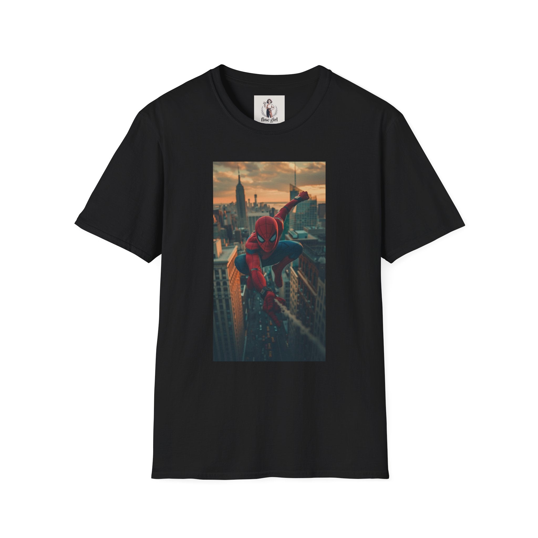 Spiderman Superhero Marvel Unisex Softstyle T-Shirt, Comic Book Tee, Geeky Clothing, Cosplay Costume Top