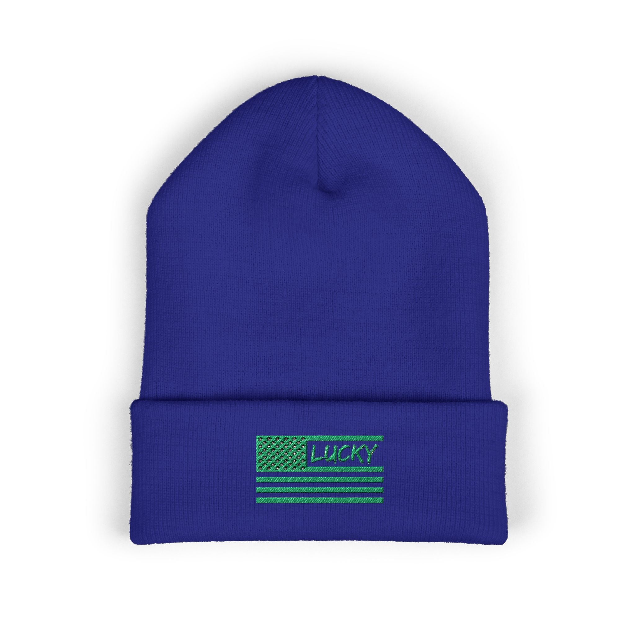 St. Patrick's Day Embroidered Beanie — Classic Cuffed Beanie
