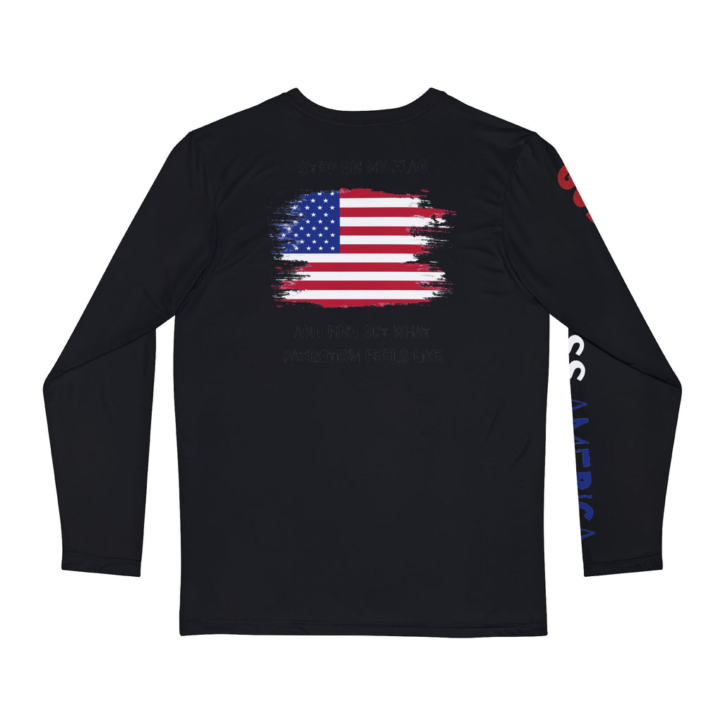 Long Sleeve , Patriotic Step On My Flag Blend, Patriotic Unisex, American Flag Sweatshirt, Fourth of July Hoodie, Patriotism Gift