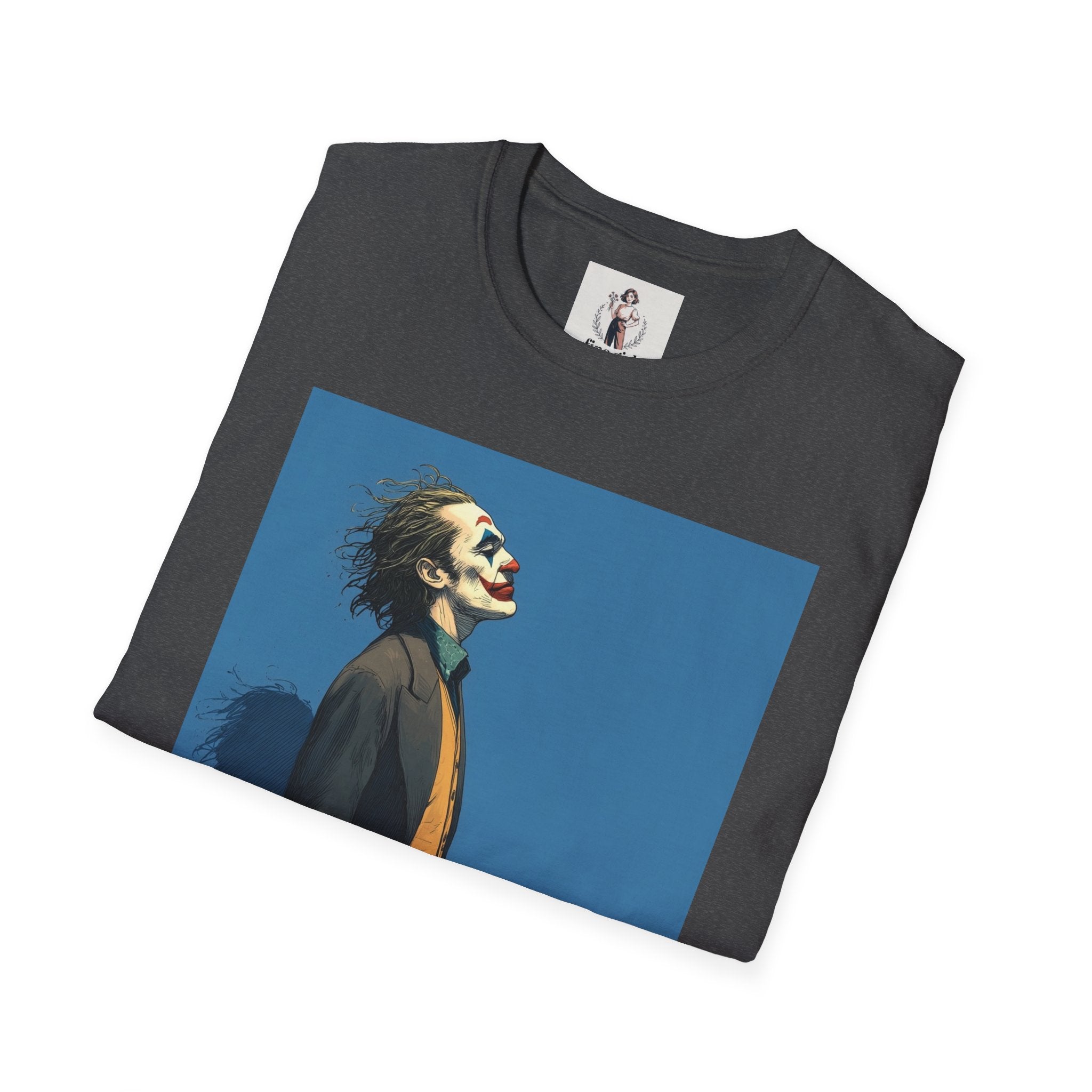 The Joker Superhero Marvel Unisex Softstyle T-Shirt, Comic Book Tee, Geeky Clothing, Cosplay Costume Top