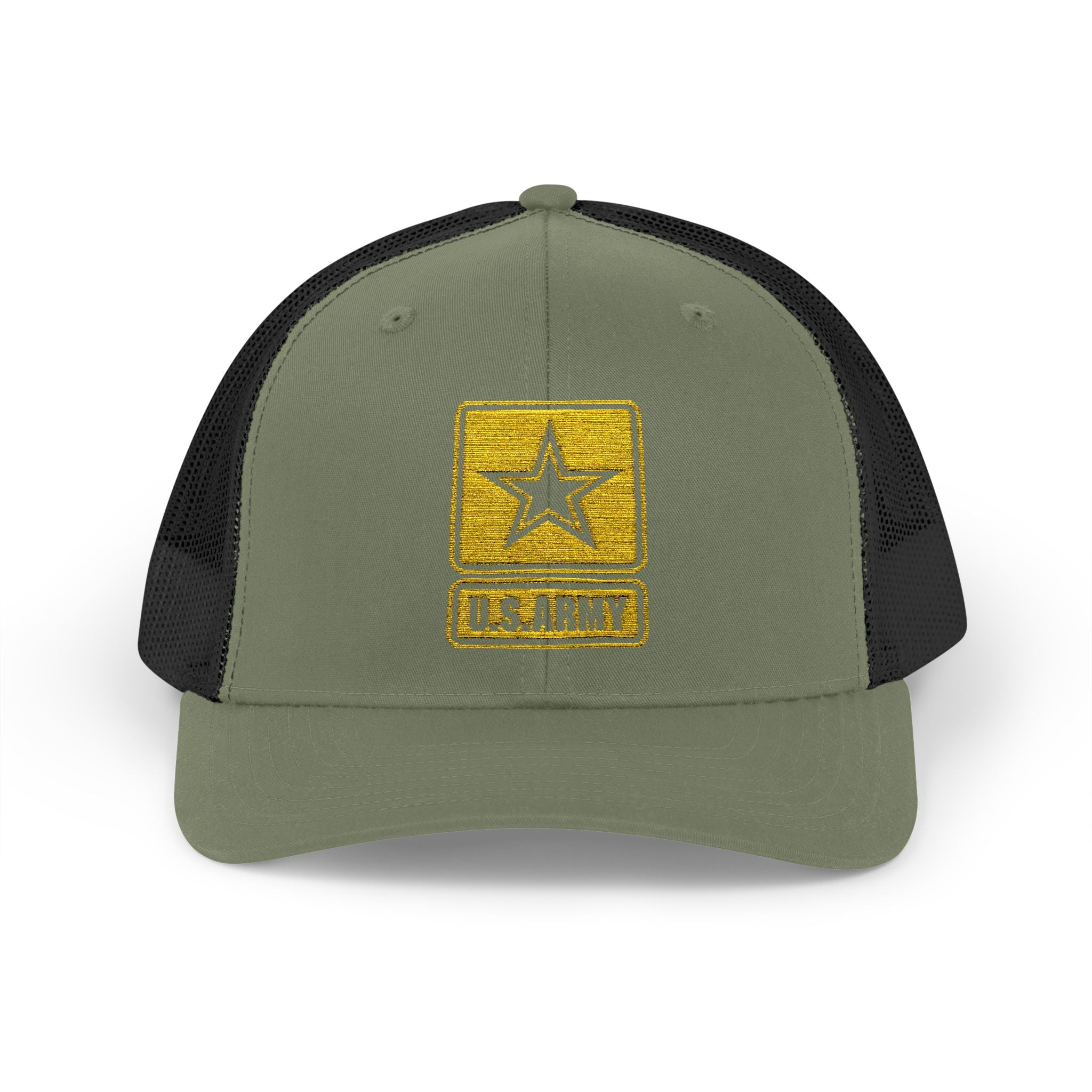 US Army Snapback Trucker Cap with Thin Red Line Design, Ideal for First Responders, Supportive Gifts, Memorials, Everyday Wear