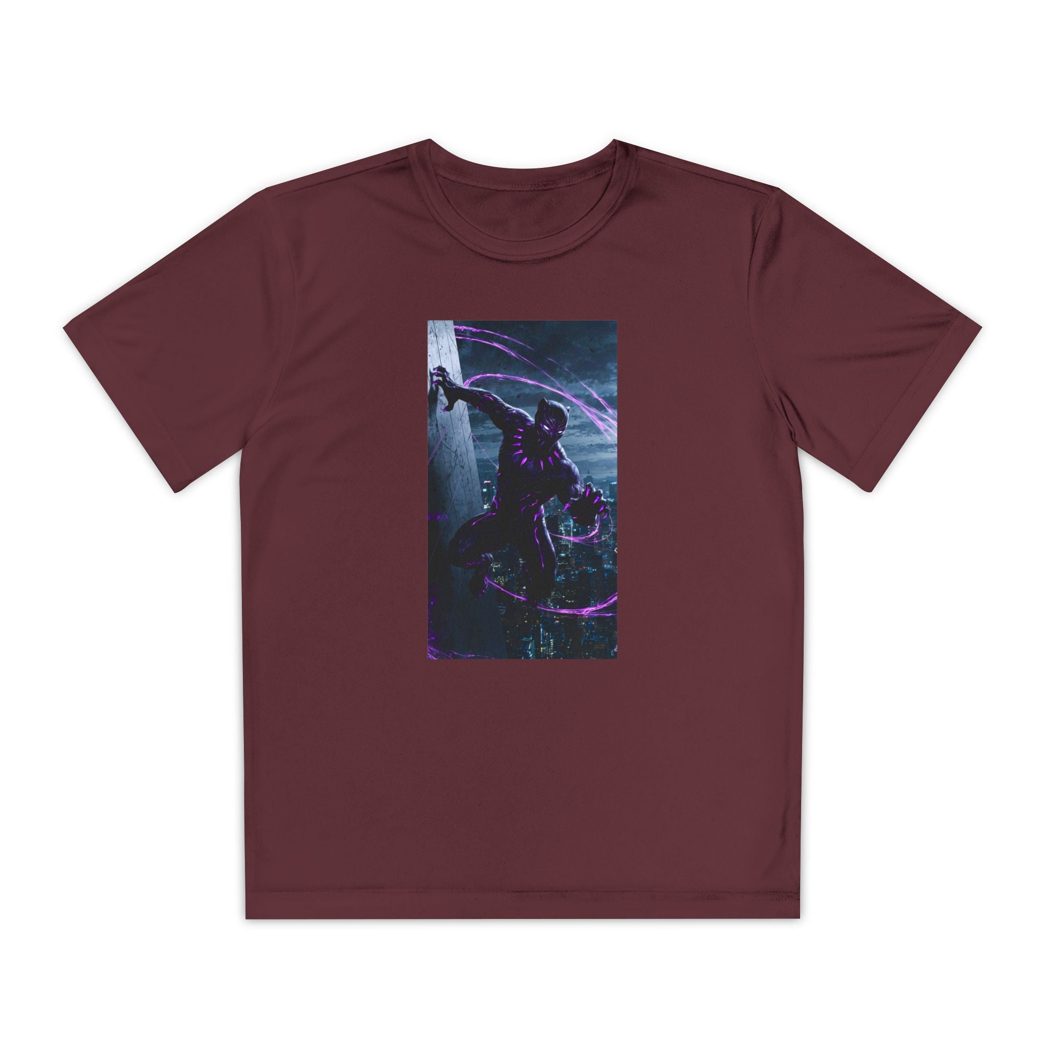 The Black Panther Superhero Marvel Patriotic, Kids Graphic T-Shirt, Boys Hero Top, Girls Comic Book Clothing, Birthday
