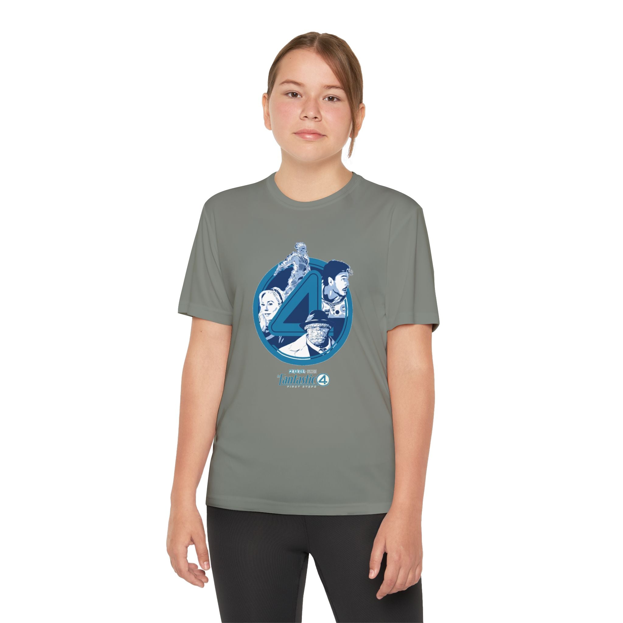 Fantastic 4 Youth T-Shirt Sports Graphic Tee, Cool Athletic Shirt for Kids, Perfect for Sports Events, Team Spirit