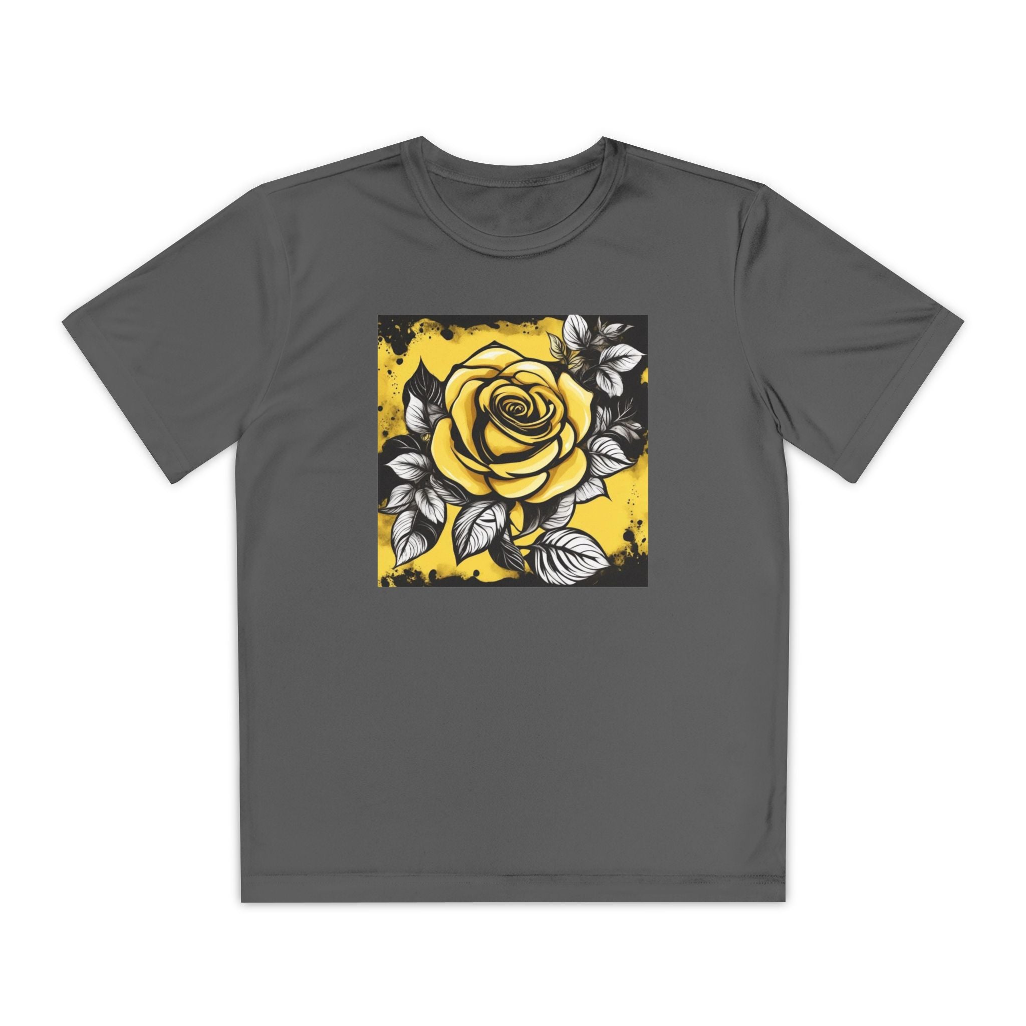 Flower Youth Tshirt, Girls Floral Tee, Kids Spring Shirt, Children's Botanical Top, Teen Blossom T-Shirt