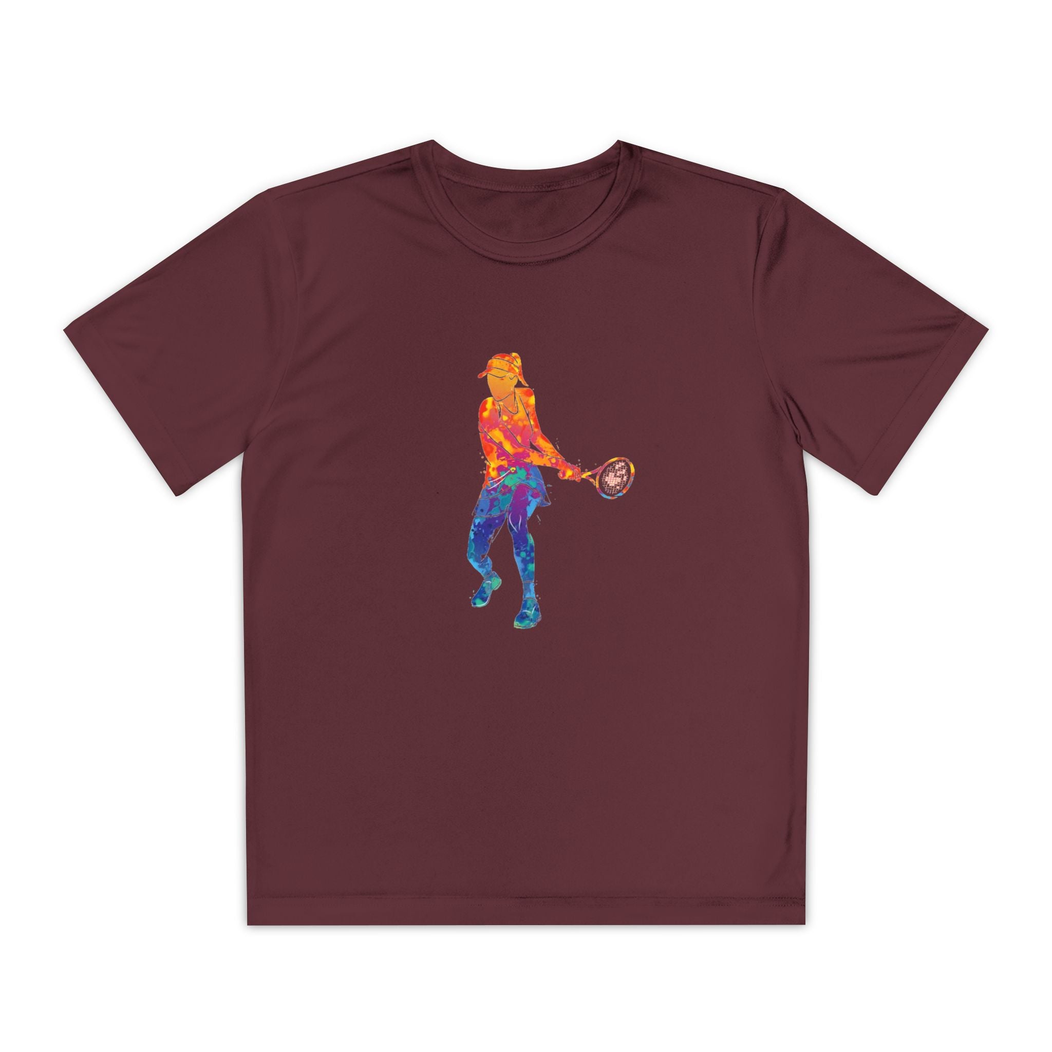 Tennis Youth Sports Graphic Tee, Cool Athletic Shirt for Kids, Perfect for Sports Events, Team Spirit, Birthday Gift, Summer Activities