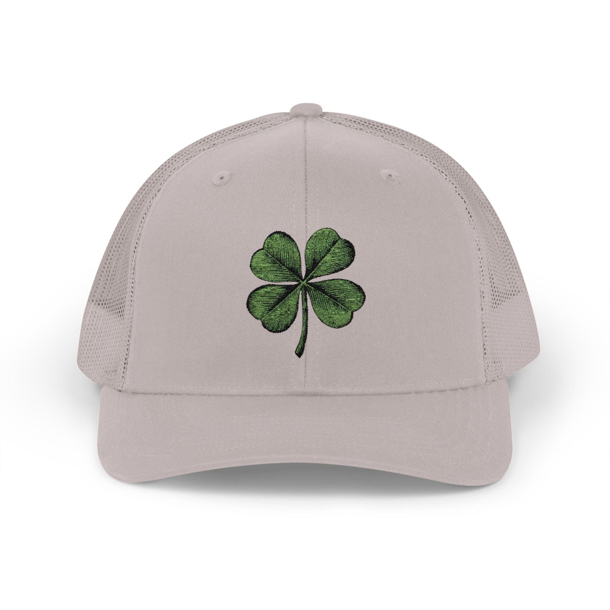 St. Patrick's Day Lucky 4-Leaf Clover Snapback Trucker Cap