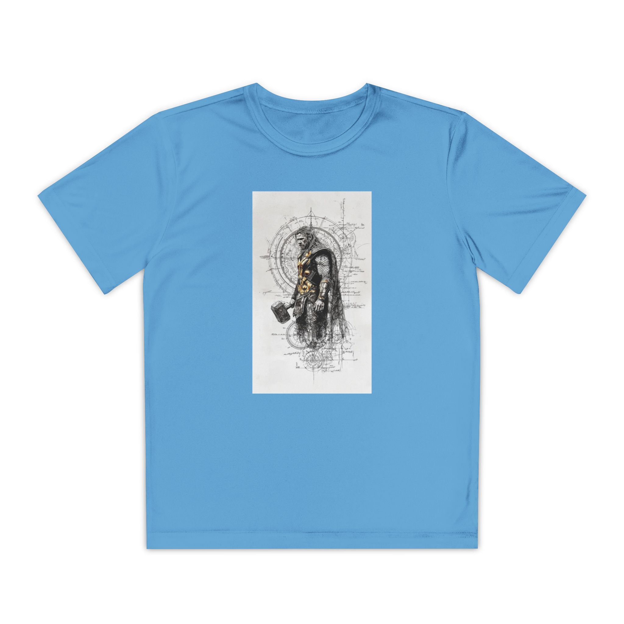 Superhero Youth T-Shirt Sports Graphic Tee, Cool Athletic Shirt for Kids