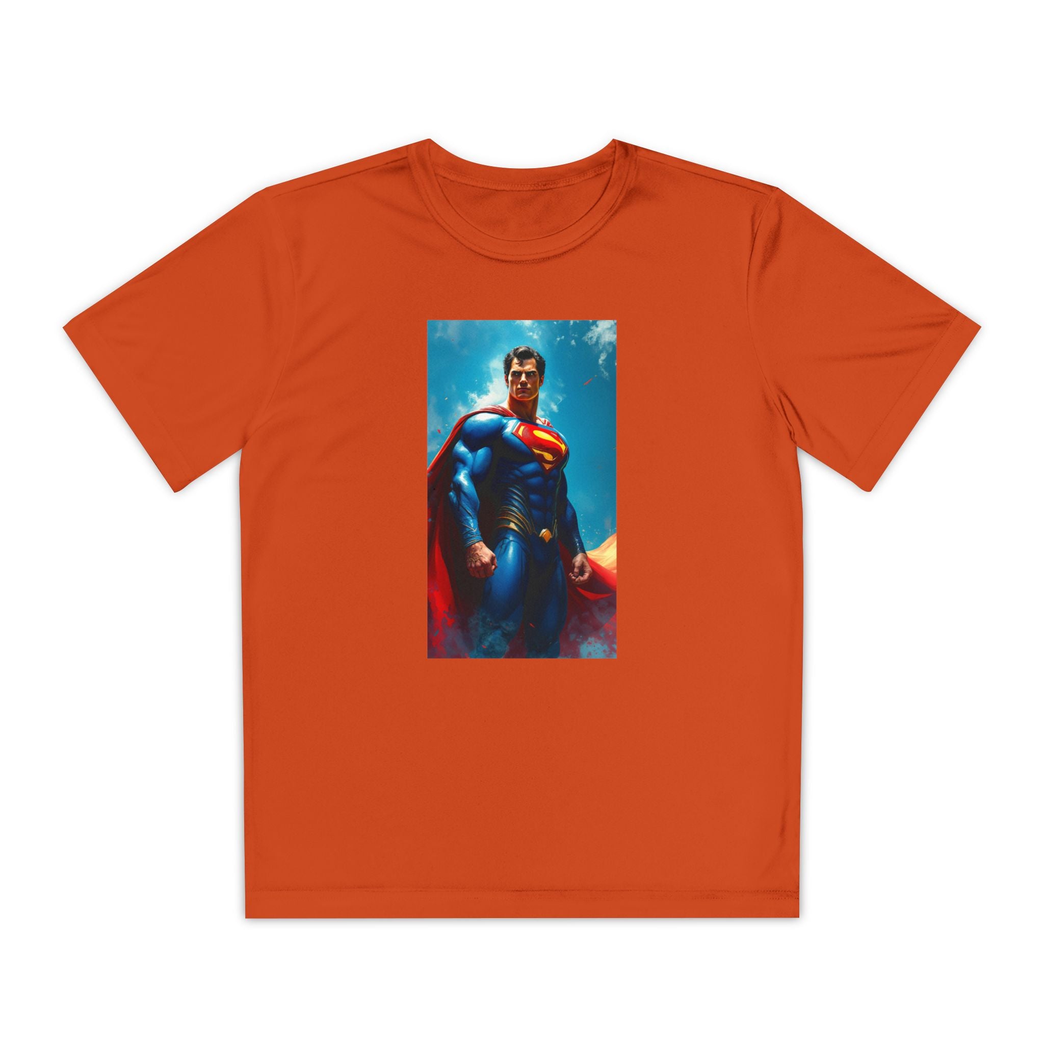 Superman Superhero Marvel T-Shirt, Youth Competitor Tee,  Kids Comic Book Hero Top, Children's Graphic Tee, Youth Super Power T-Shirt