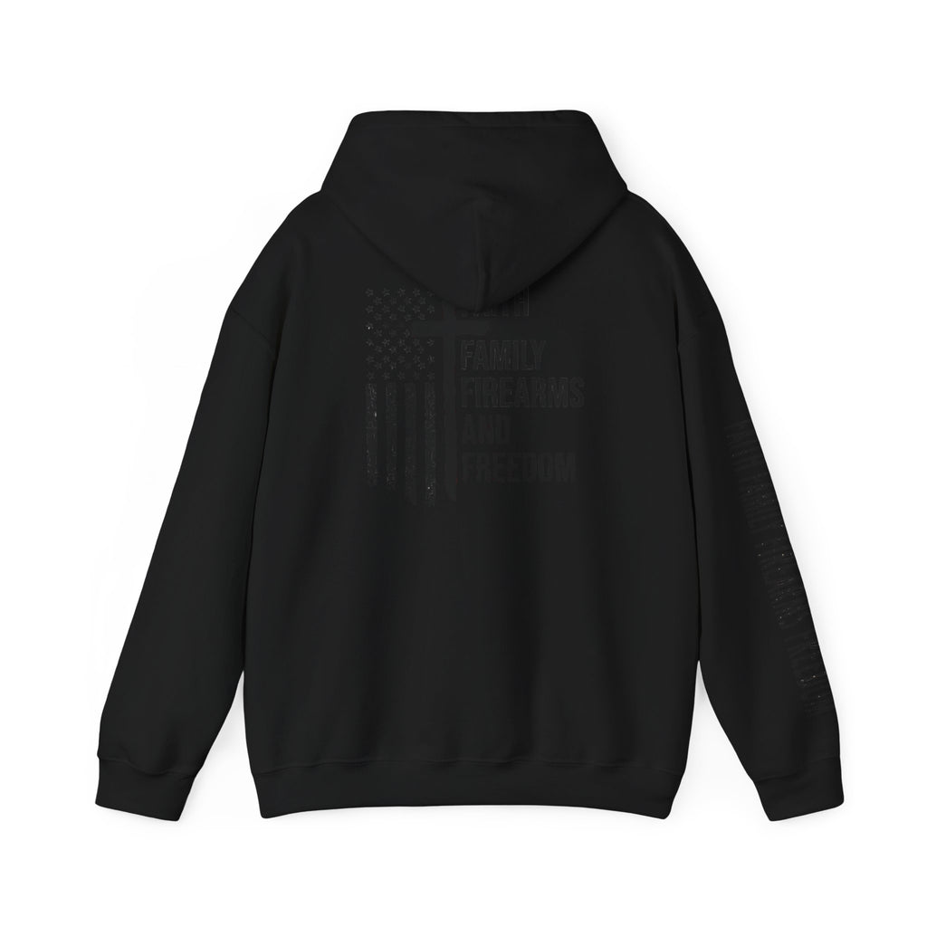 Faith Family Firearms Freedom  Patriotic Hoodie Rebel Spirit Unisex Hoodie