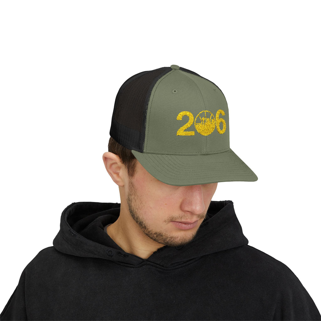 The Seattle SuperSonics Snapback Trucker Cap, American Flag Hat, Outdoor Cap, Casual Wear, Gift for Dad, 4th of July Apparel