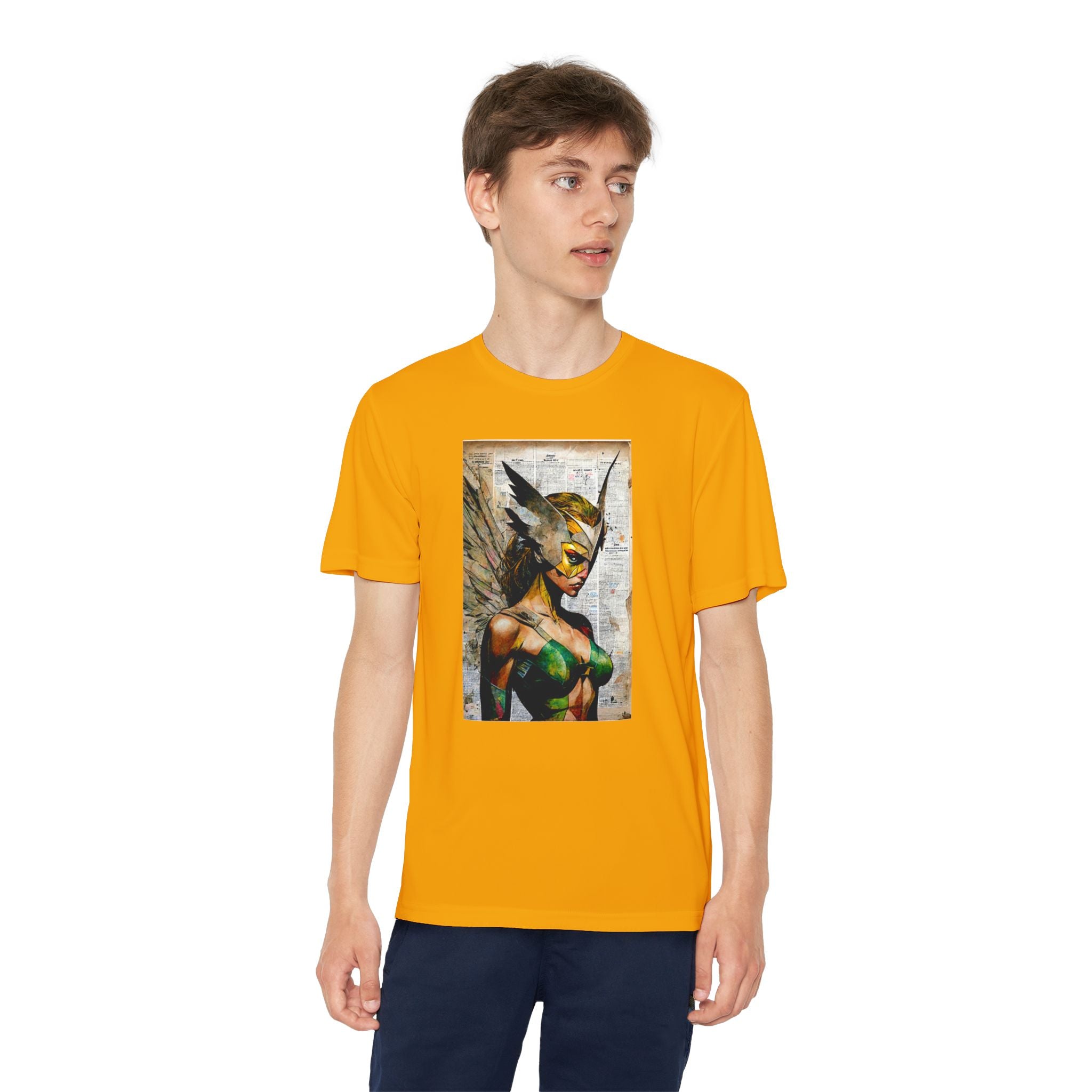 Superhero Youth T-Shirt Sports Graphic Tee, Cool Athletic Shirt for Kids