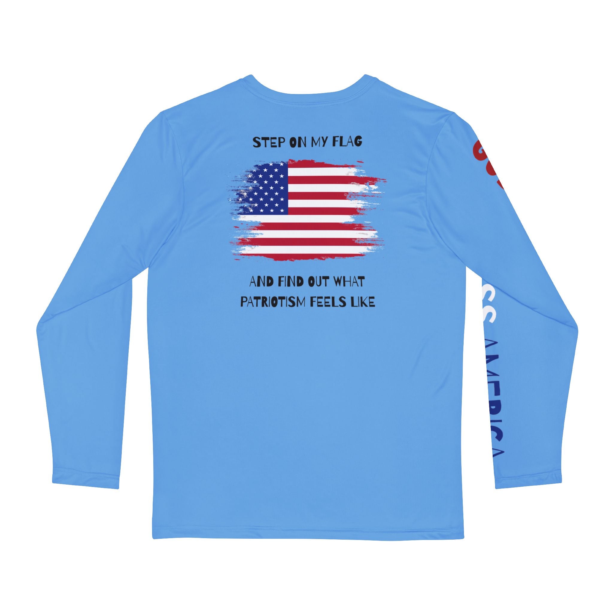 Long Sleeve Patriotic Step On My Flag Blend, Patriotic Unisex, American Flag Sweatshirt, Fourth of July Hoodie, Patriotism Gift