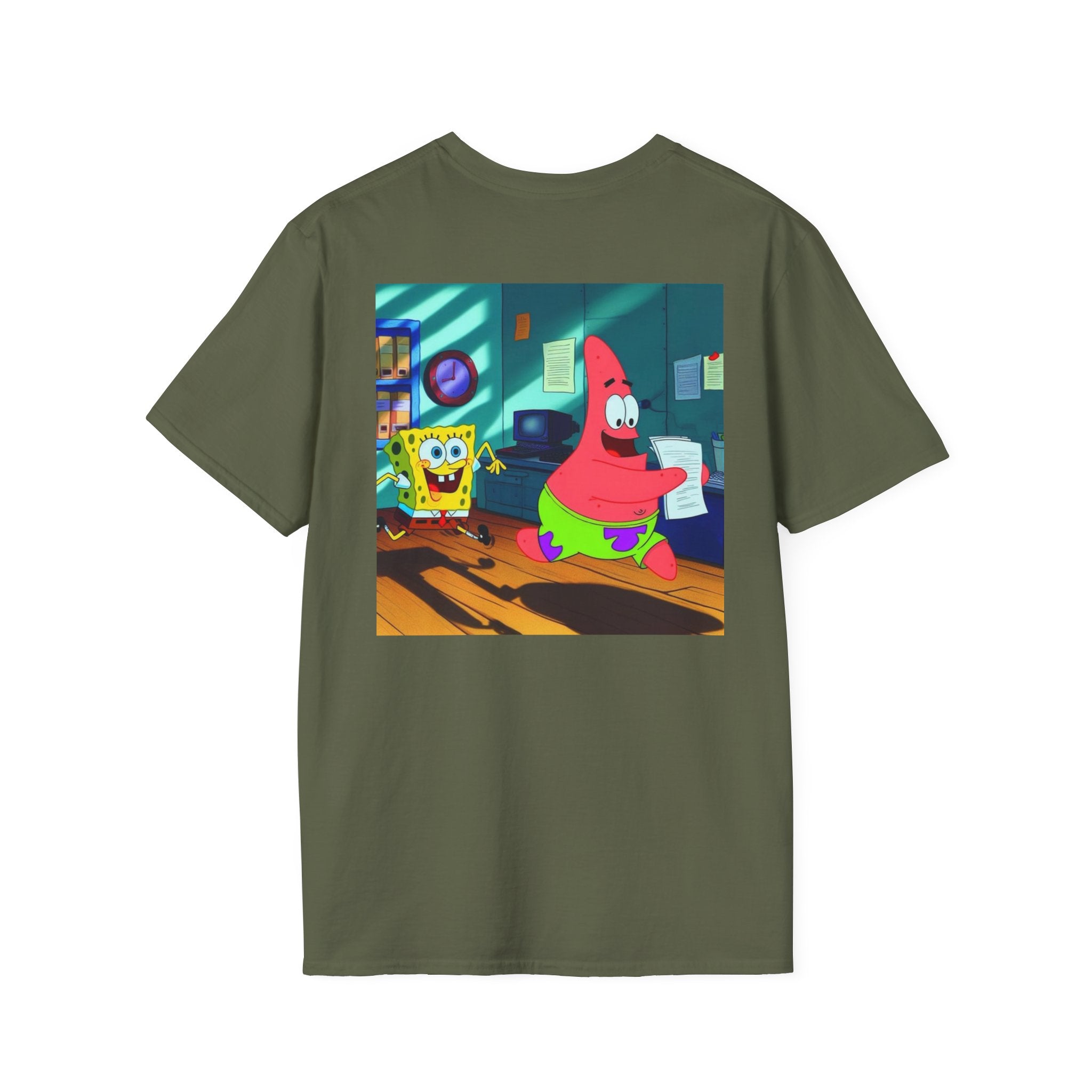 SpongeBob SquarePants Kids T-Shirt, Mr Krabs Squidward Patrick Star Youth Tee, Nickelodeon Children's TV Shirt, Unisex Softstyle