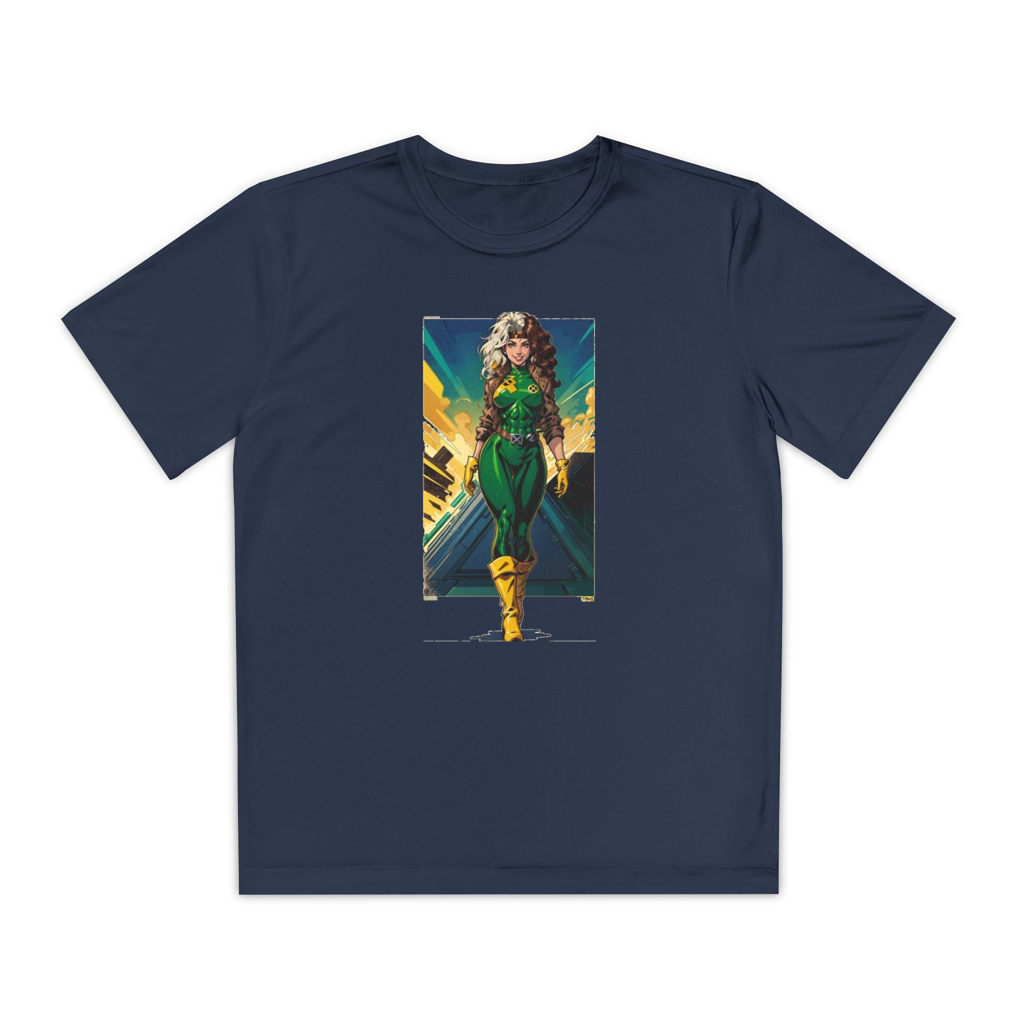 Superhero Youth T-Shirt Sports Graphic Tee, Cool Athletic Shirt for Kids