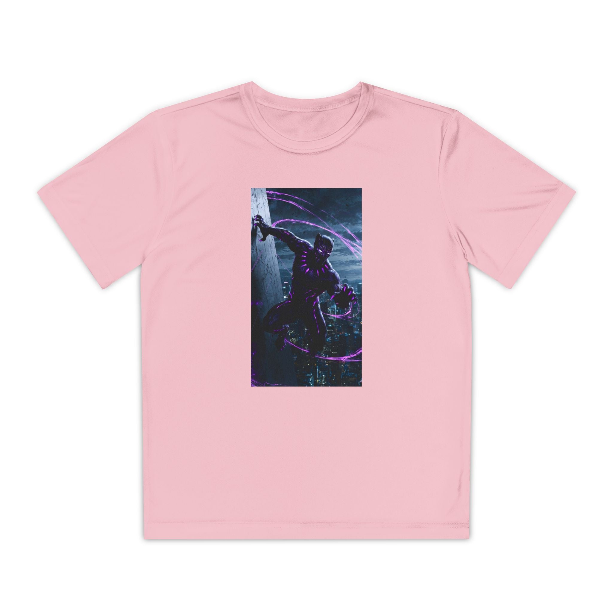 The Black Panther Superhero Marvel Patriotic, Kids Graphic T-Shirt, Boys Hero Top, Girls Comic Book Clothing, Birthday