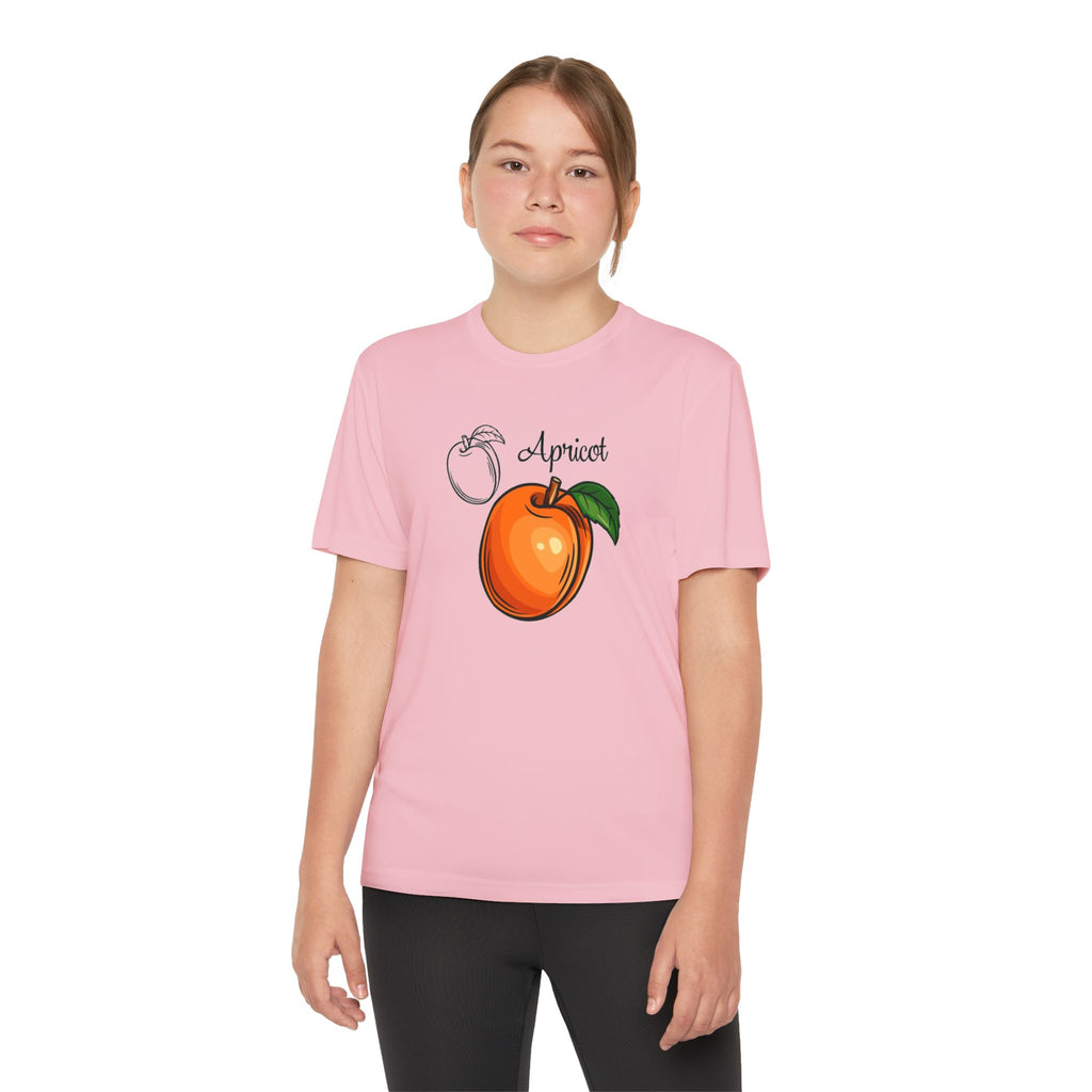 Apricot Youth T-Shirt Sports Graphic Tee, Cool Athletic Shirt for Kids, Perfect for Sports Events, Team Spirit