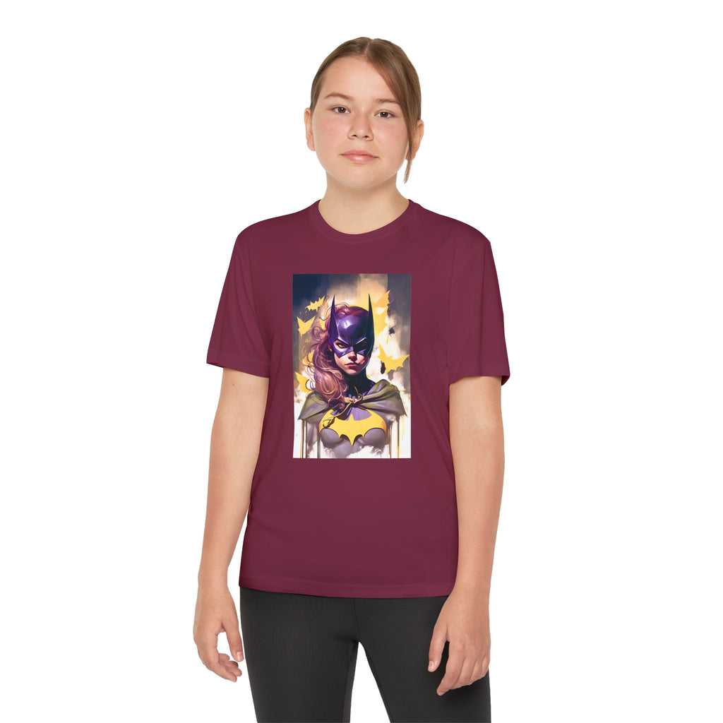 Superhero Youth T-Shirt Sports Graphic Tee, Cool Athletic Shirt for Kids