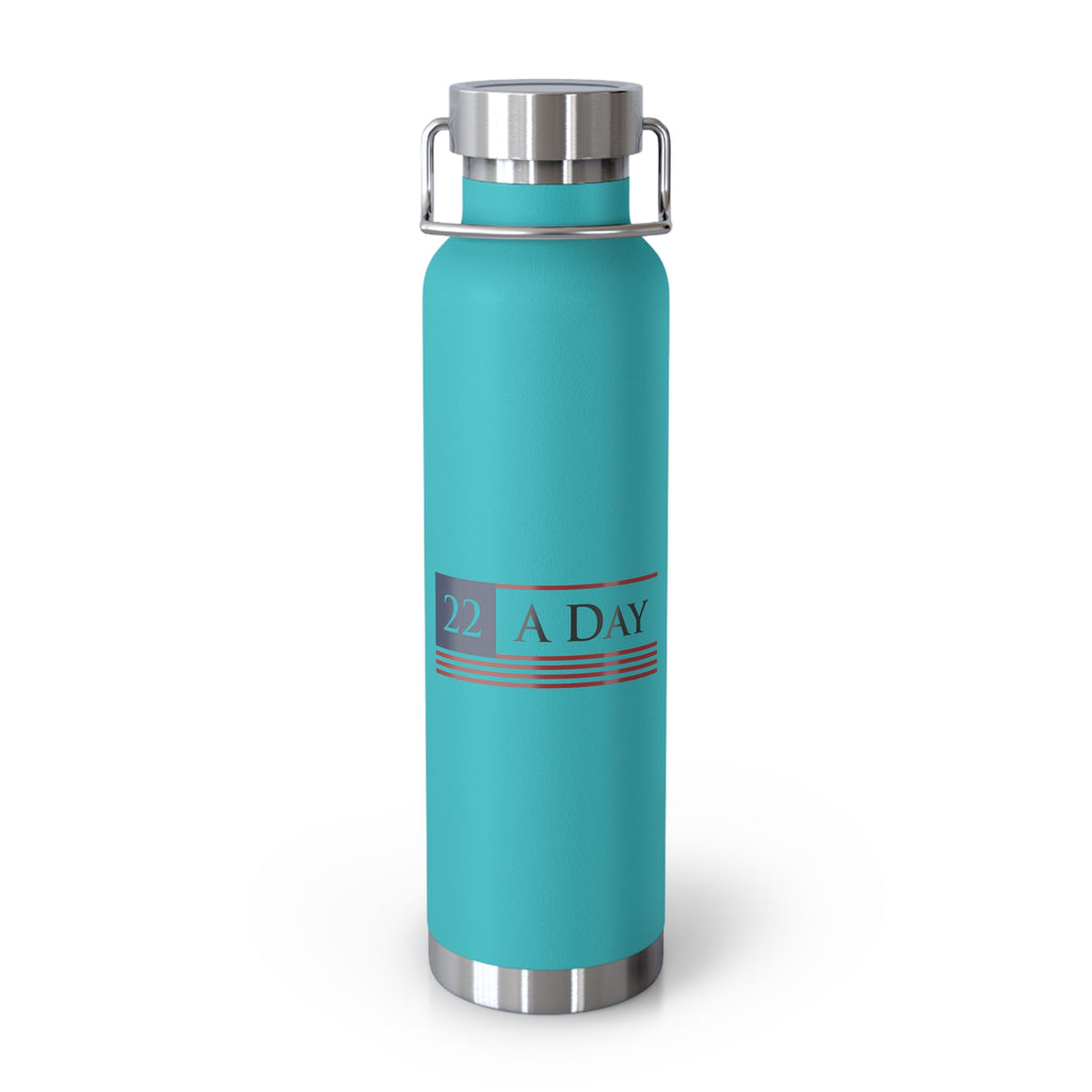 22 A Day Patriotic Copper Insulated Water Bottle