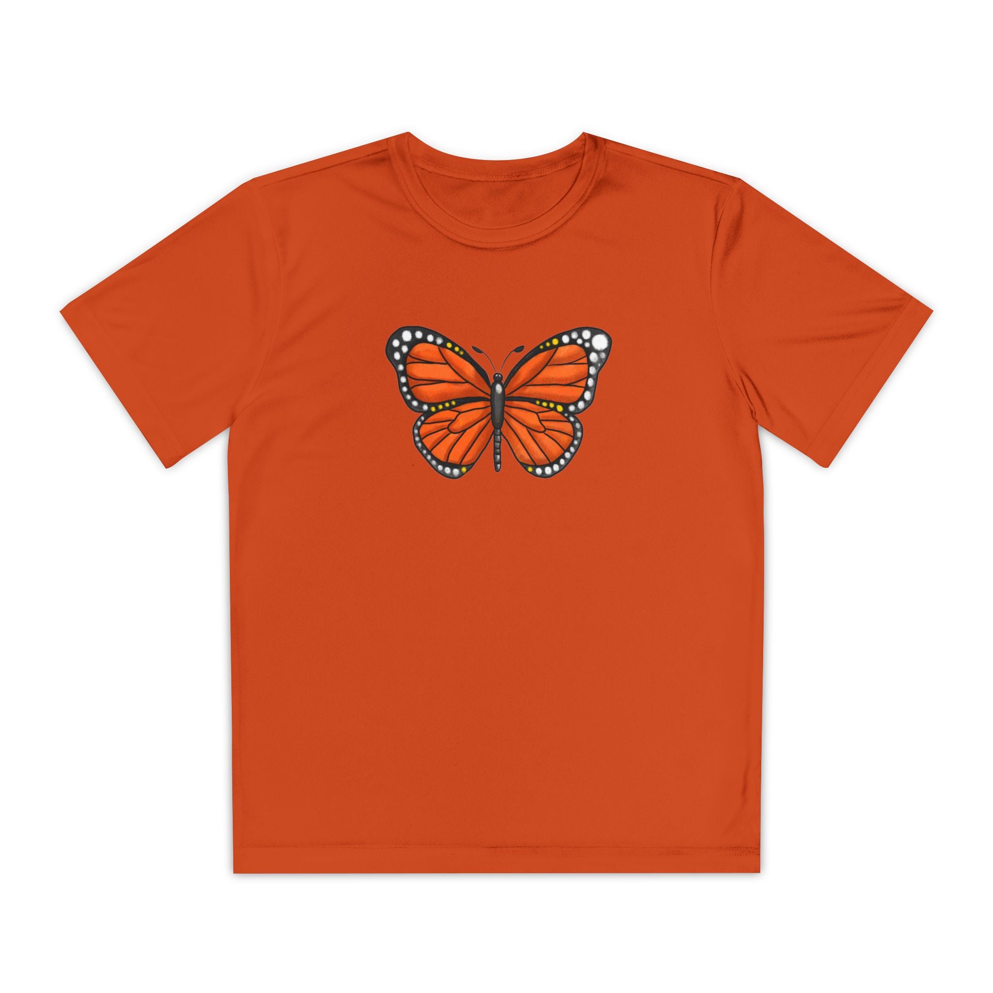 Butterffy Youth T-Shirt Sports Graphic Tee, Cool Athletic Shirt for Kids, Perfect for Sports Events, Team Spirit