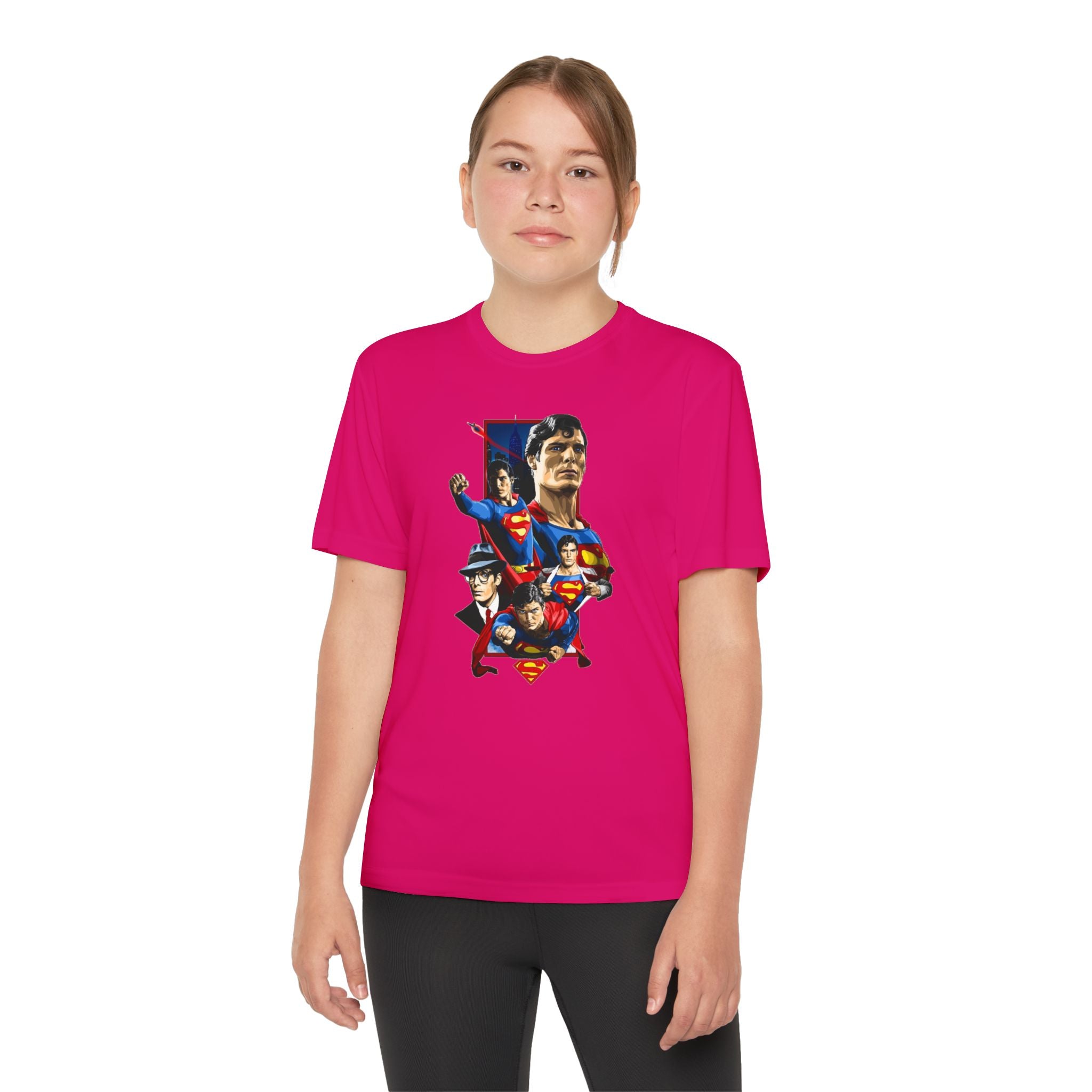 Superman Youth T-Shirt Sports Graphic Tee, Cool Athletic Shirt for Kids, Perfect for Sports Events, Team Spirit