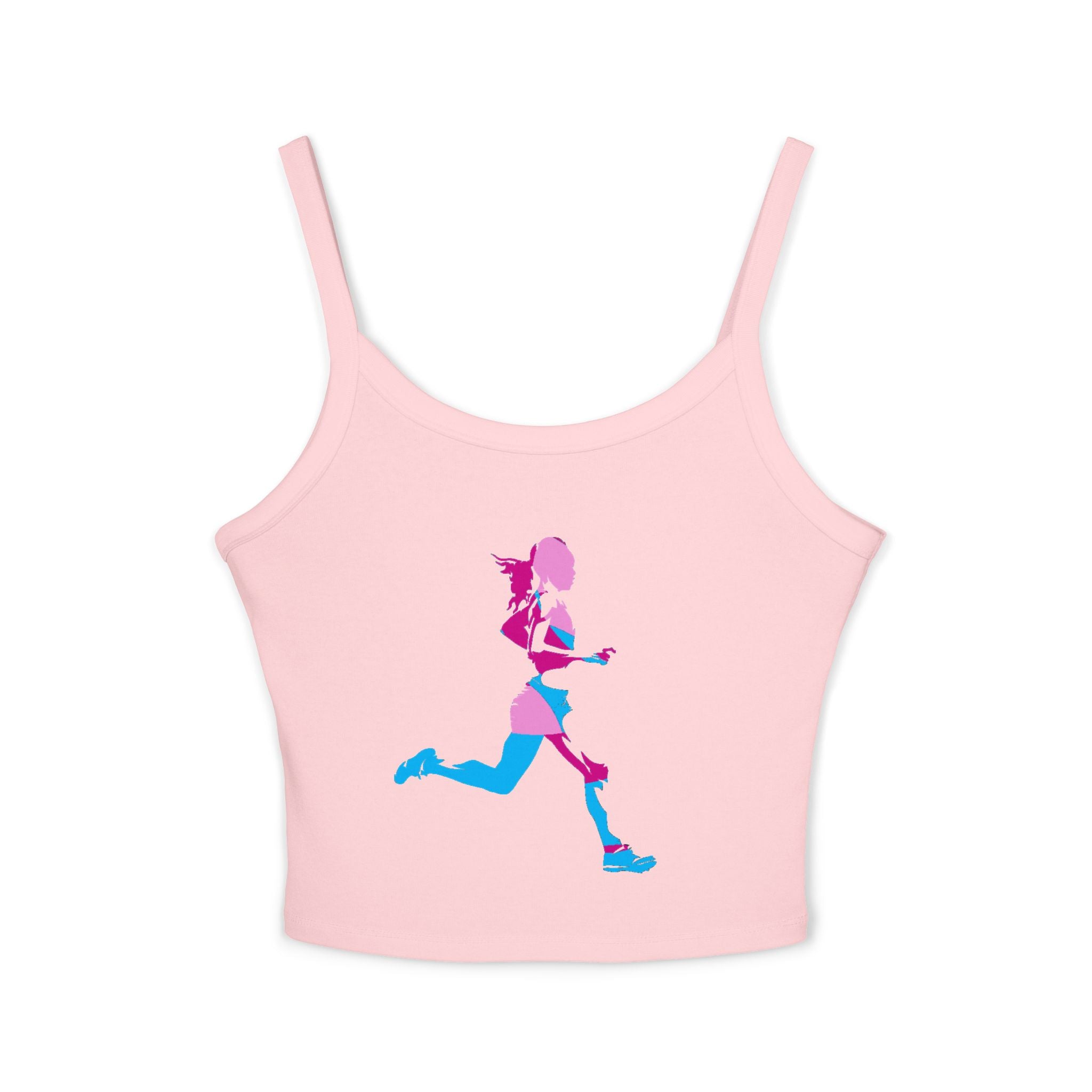 Running Woman Tank Top, Athletic Workout Top, Fitness Sleeveless Shirt, Jogging Muscle Tee, Exercise Gym Cami