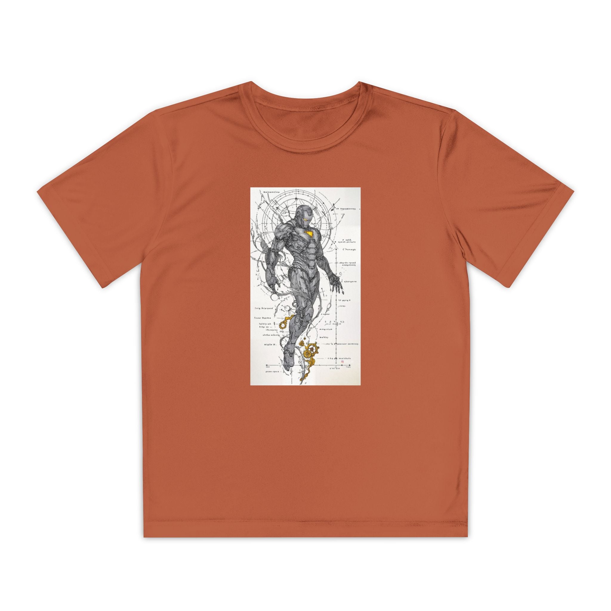 Superhero Youth T-Shirt Sports Graphic Tee, Cool Athletic Shirt for Kids