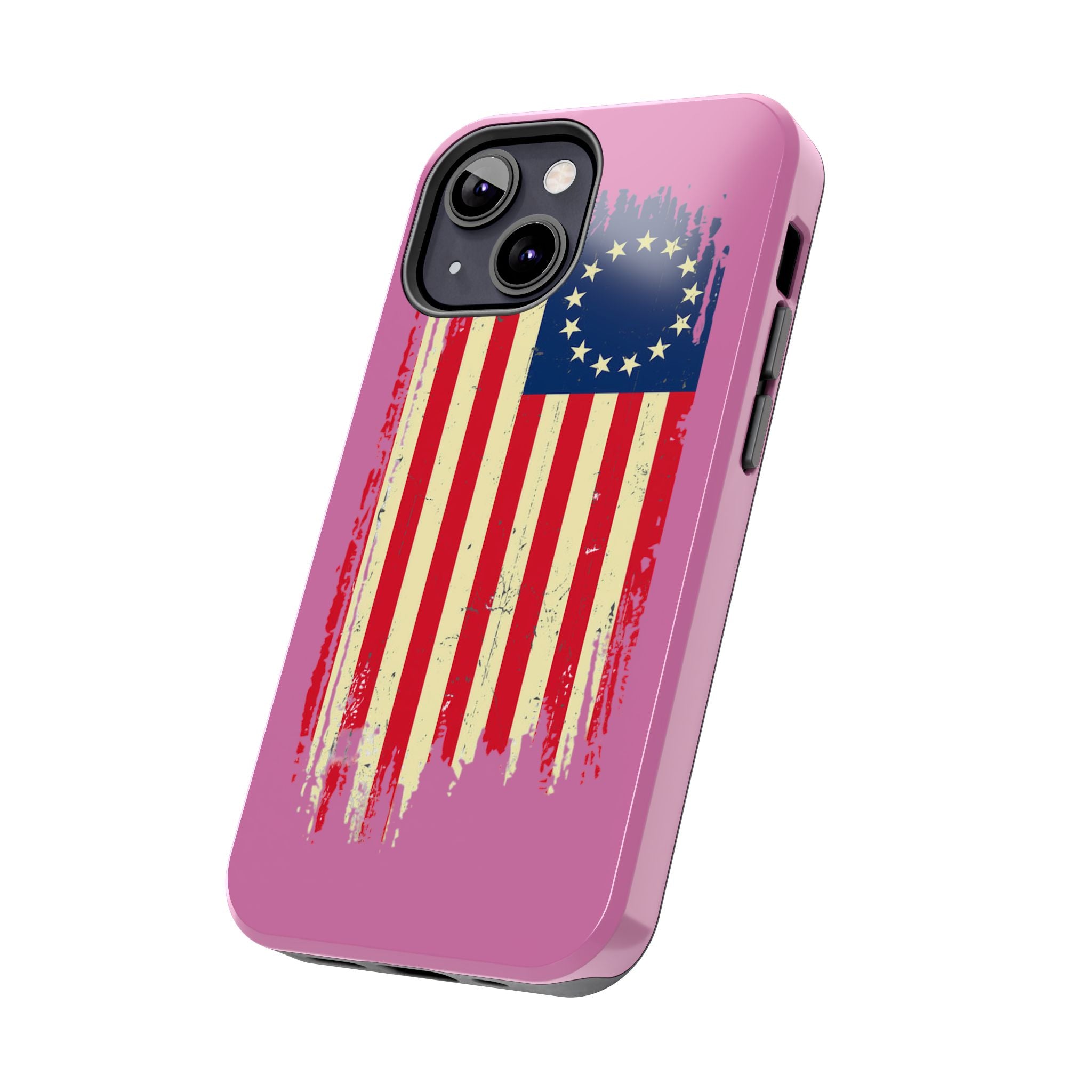 Patriotic Phone Cases with Vintage Flag Design, Tough Case for Independence Day, Memorial Day, 4th of July, Gift for Veterans, USA Pride