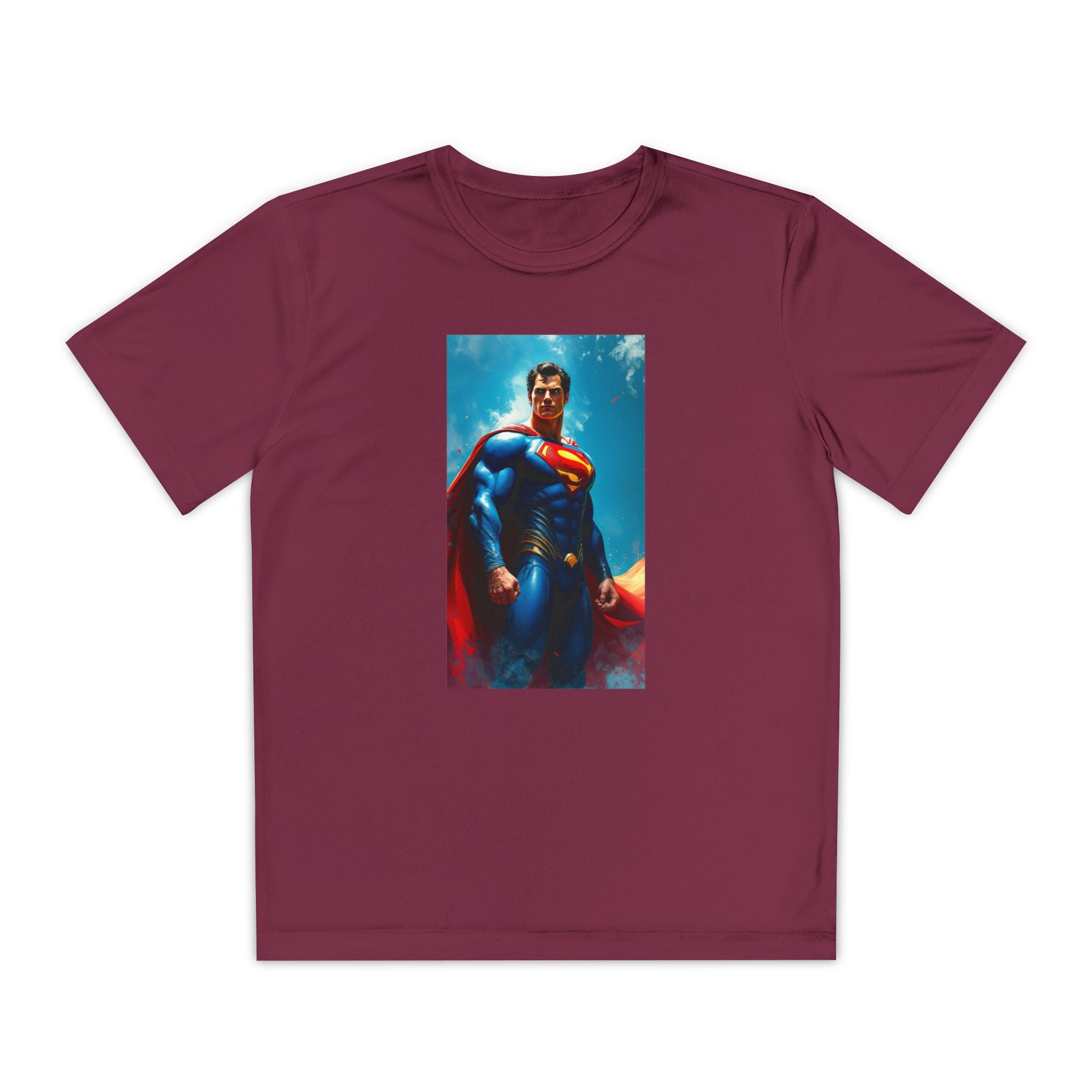 Superman Superhero Marvel T-Shirt, Youth Competitor Tee,  Kids Comic Book Hero Top, Children's Graphic Tee, Youth Super Power T-Shirt
