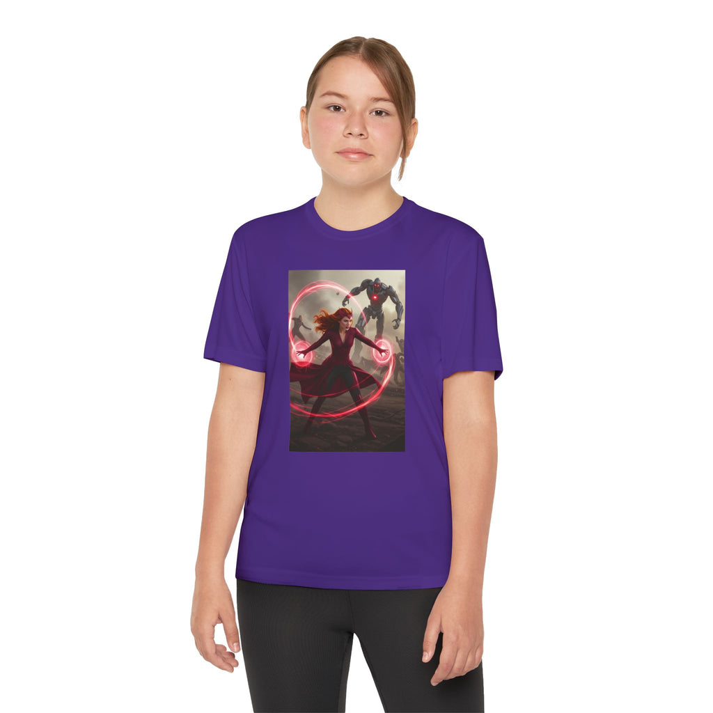 Superhero Youth T-Shirt Sports Graphic Tee, Cool Athletic Shirt for Kids