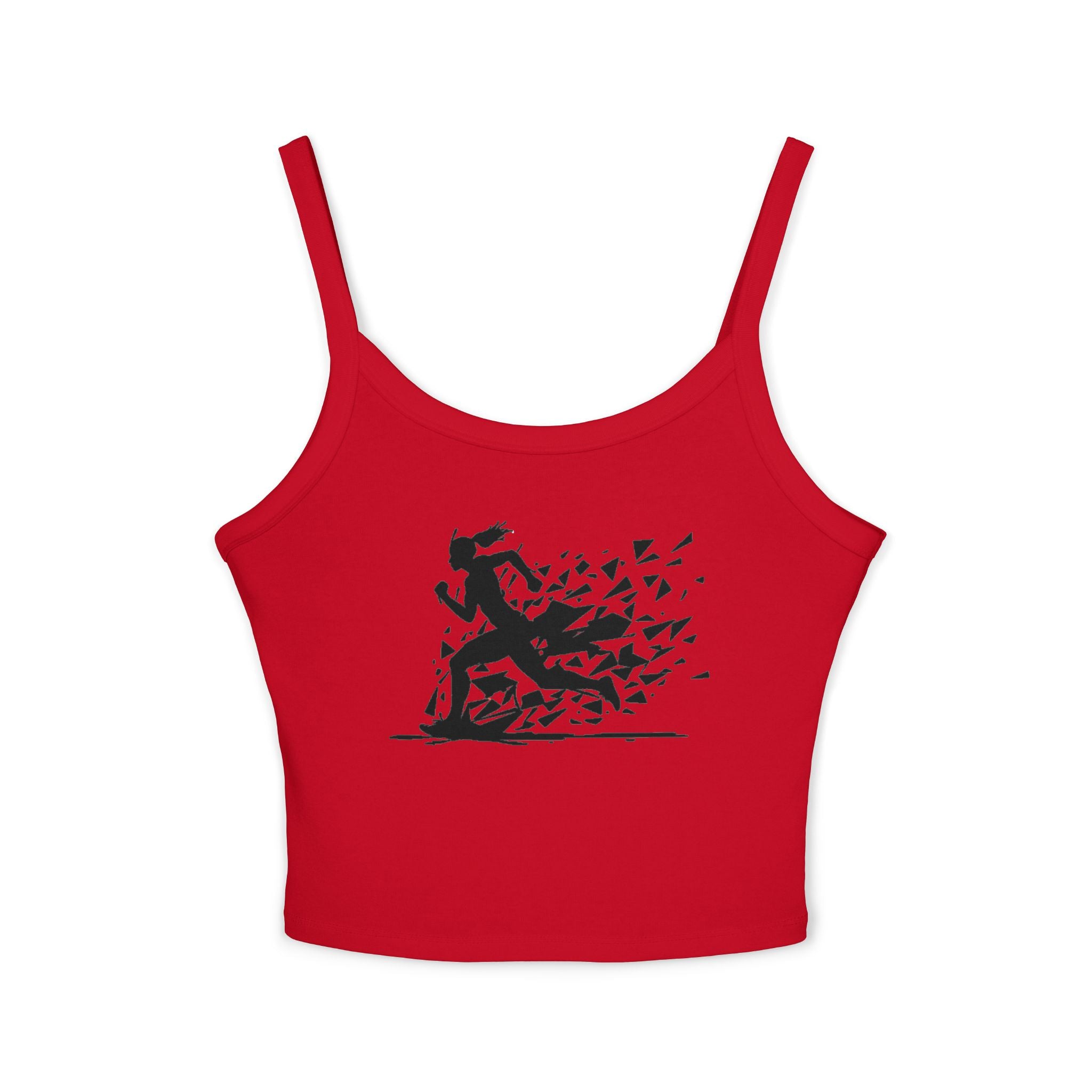 Running Woman Tank Top, Athletic Workout Top, Fitness Sleeveless Shirt, Jogging Muscle Tee, Exercise Gym Cami
