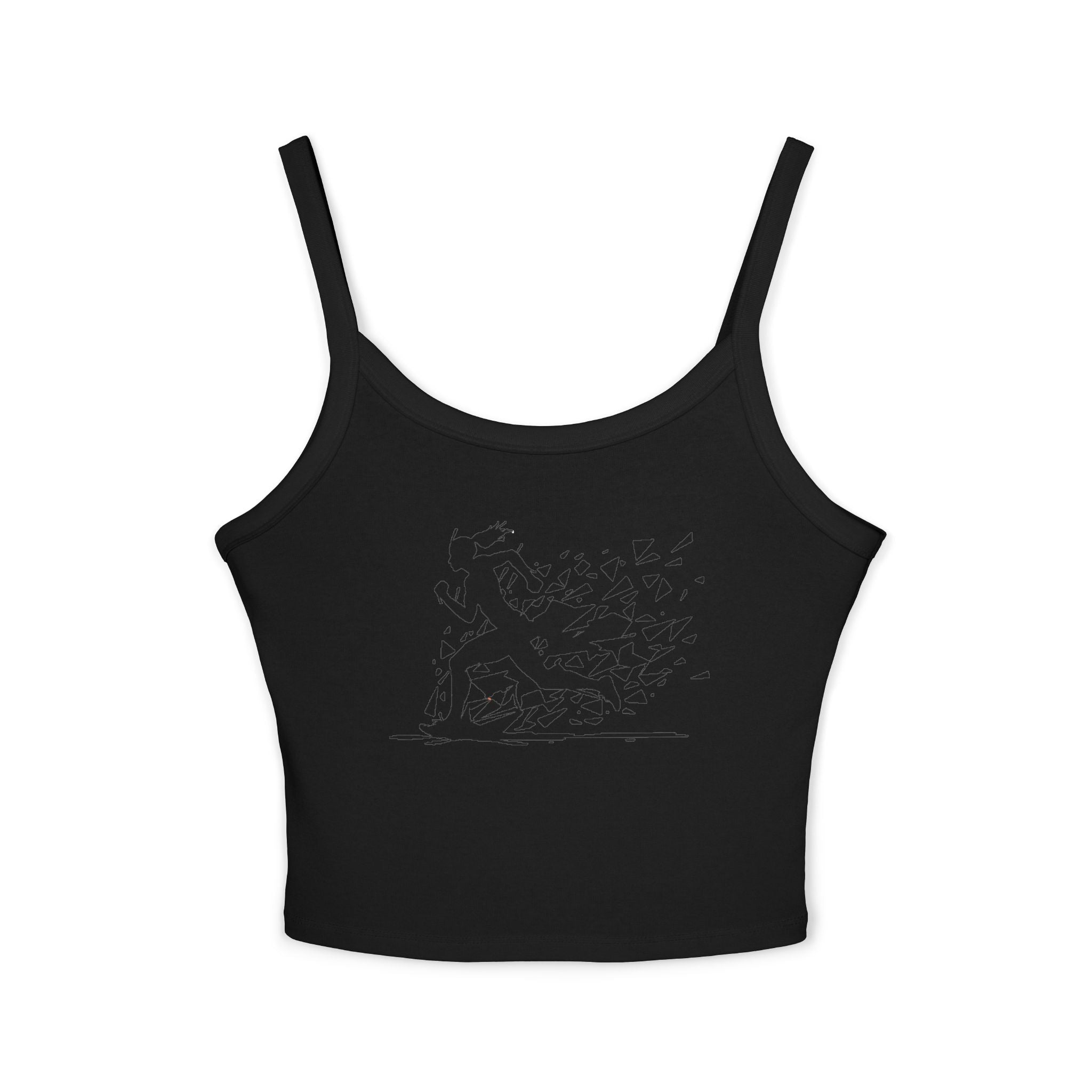 Running Woman Tank Top, Athletic Workout Top, Fitness Sleeveless Shirt, Jogging Muscle Tee, Exercise Gym Cami