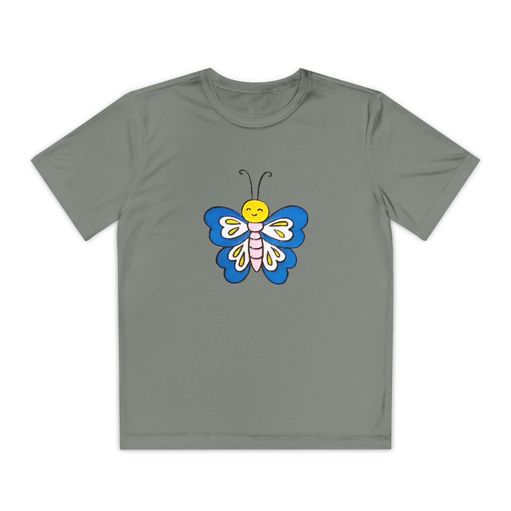 Butterffy Youth T-Shirt Sports Graphic Tee, Cool Athletic Shirt for Kids, Perfect for Sports Events, Team Spirit