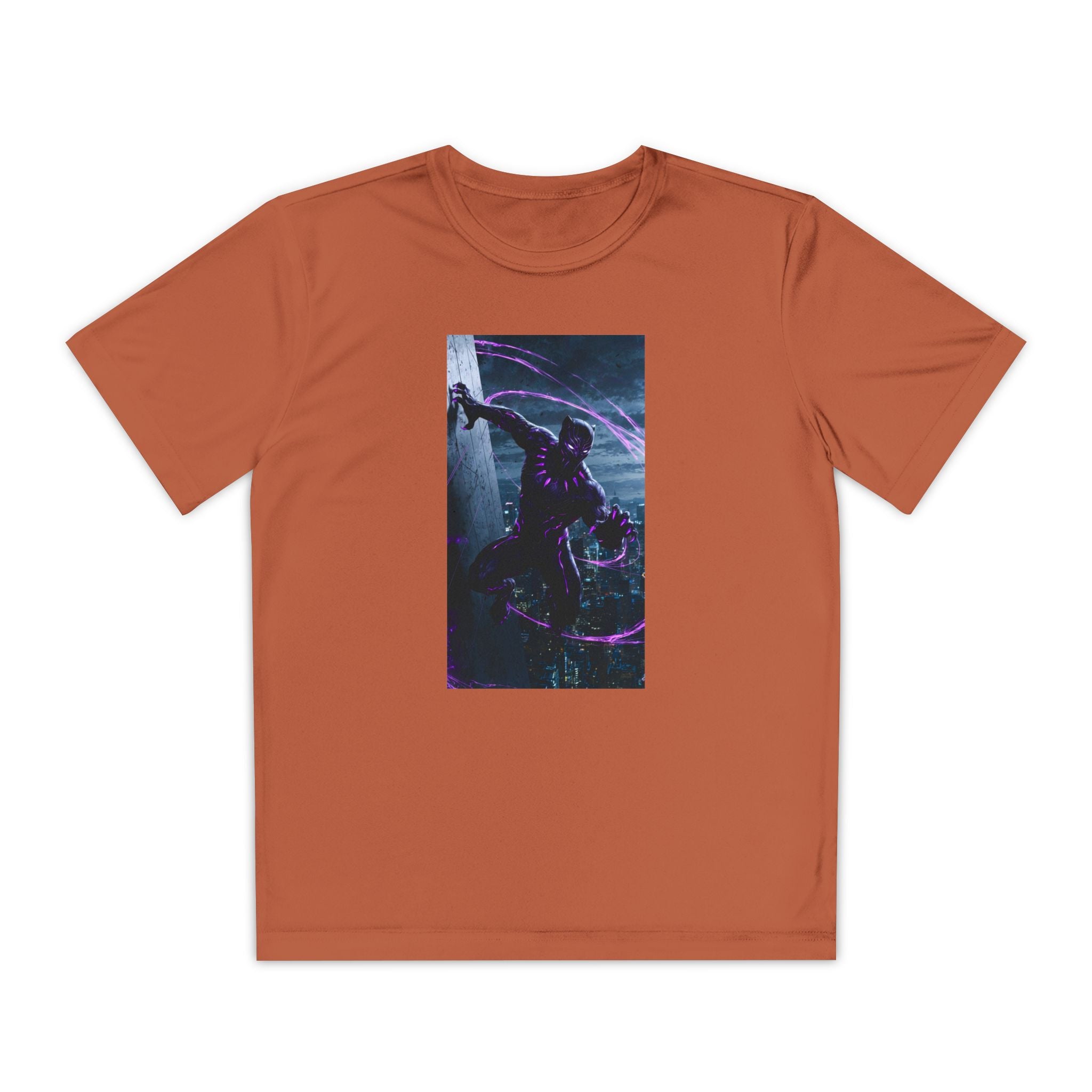 The Black Panther Superhero Marvel Patriotic, Kids Graphic T-Shirt, Boys Hero Top, Girls Comic Book Clothing, Birthday