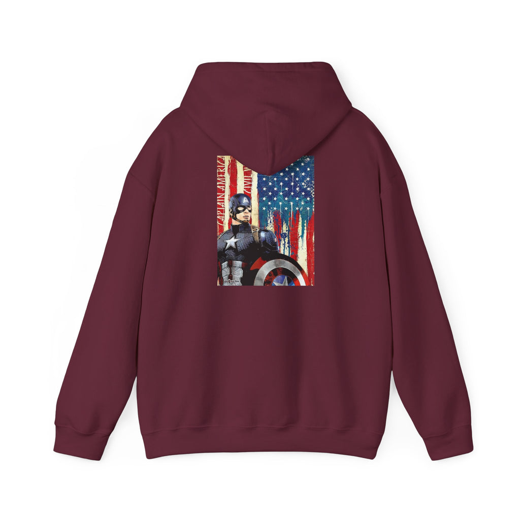 Hooded Sweatshirt - Captain America Design