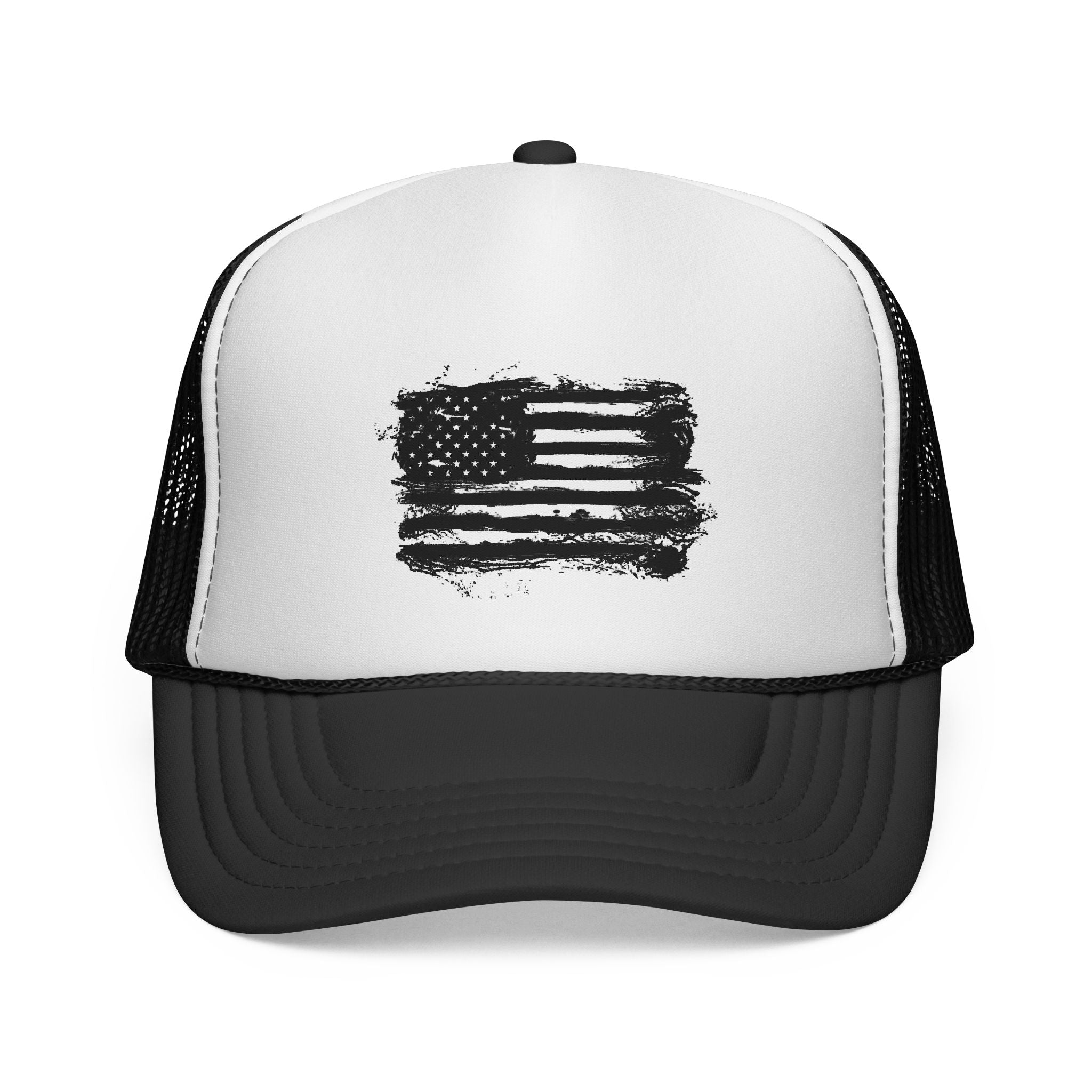 Patriotic Trucker Cap with American Flag Design, USA Hat, Summer Fashion, Outdoors Gear, Gift for Veterans, BBQ, 4th of July