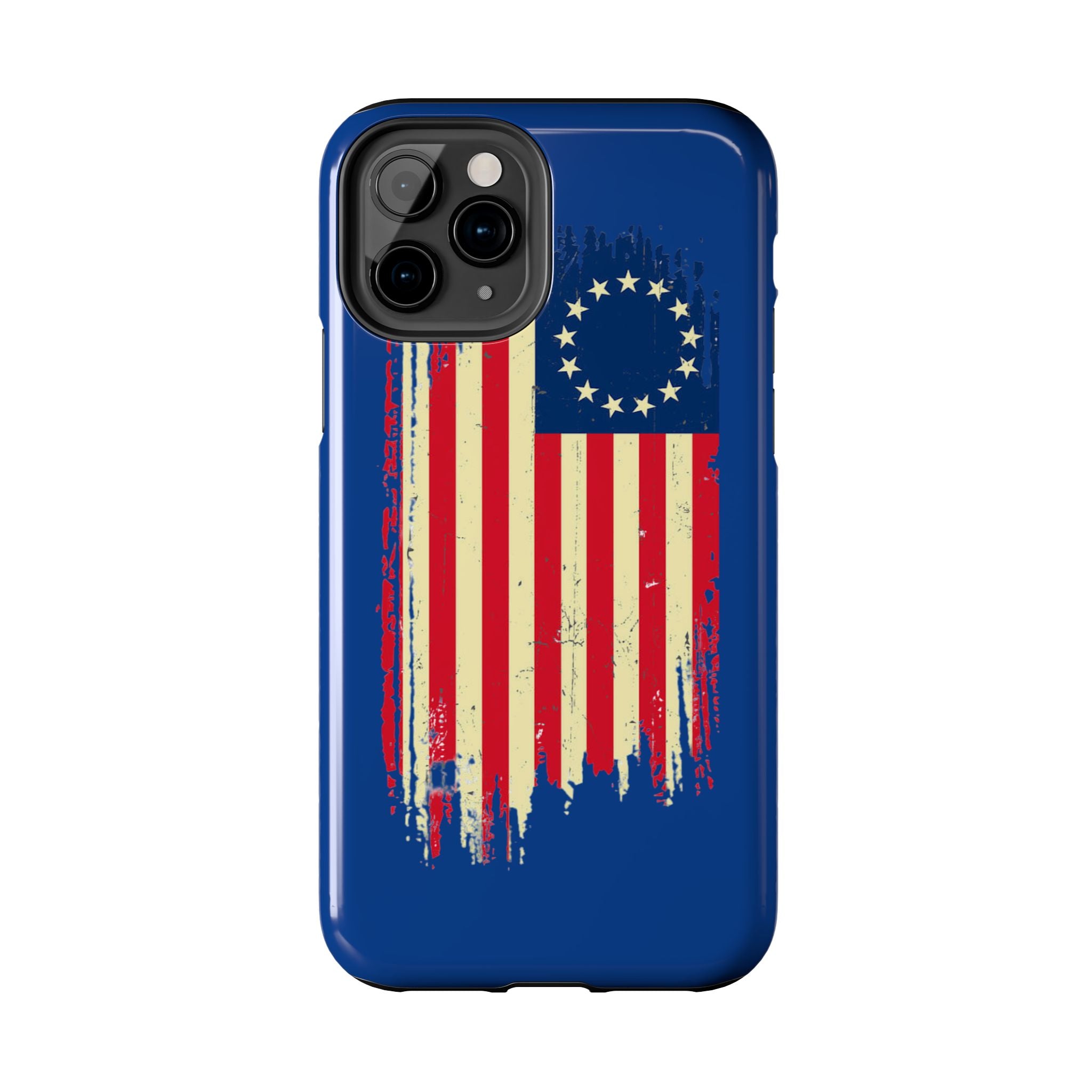 Patriotic Phone Cases with Vintage Flag Design, Tough Case for Independence Day, Memorial Day, 4th of July, Gift for Veterans, USA Pride
